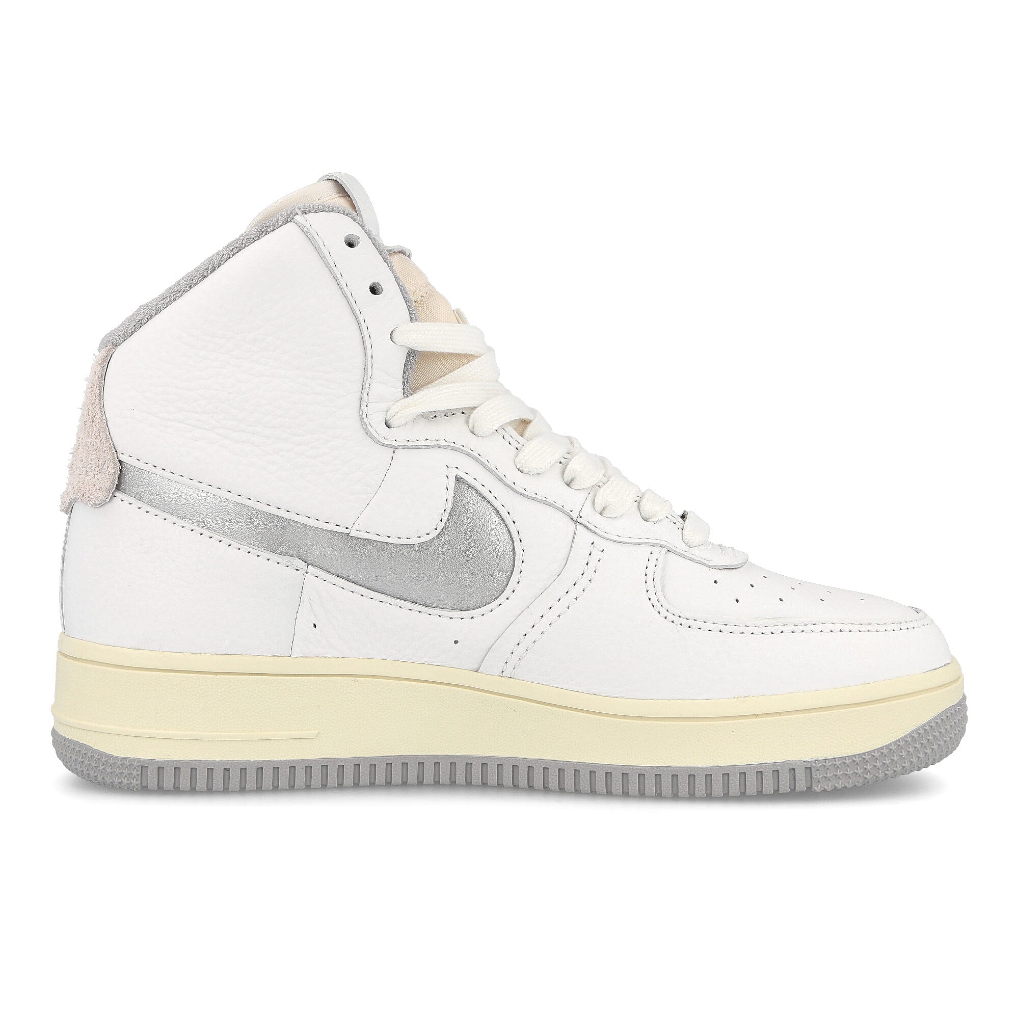 Nike wmns air force 1 sculpt Summit White-Silver - Coconut Milk High Top Sneakers Silhouette | Overkill
