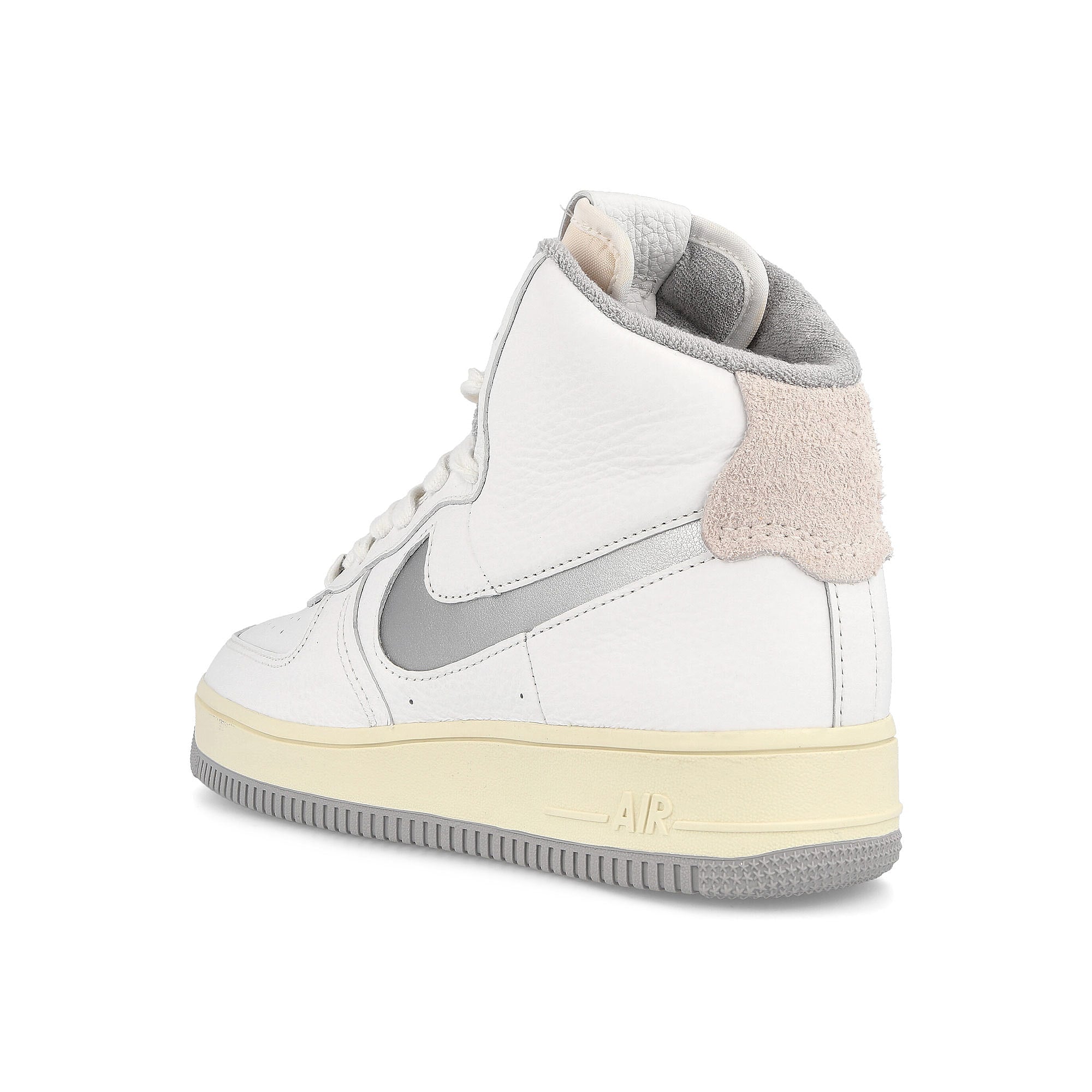 Nike wmns air force 1 sculpt Summit White-Silver - Coconut Milk High Top Sneakers Material | Overkill