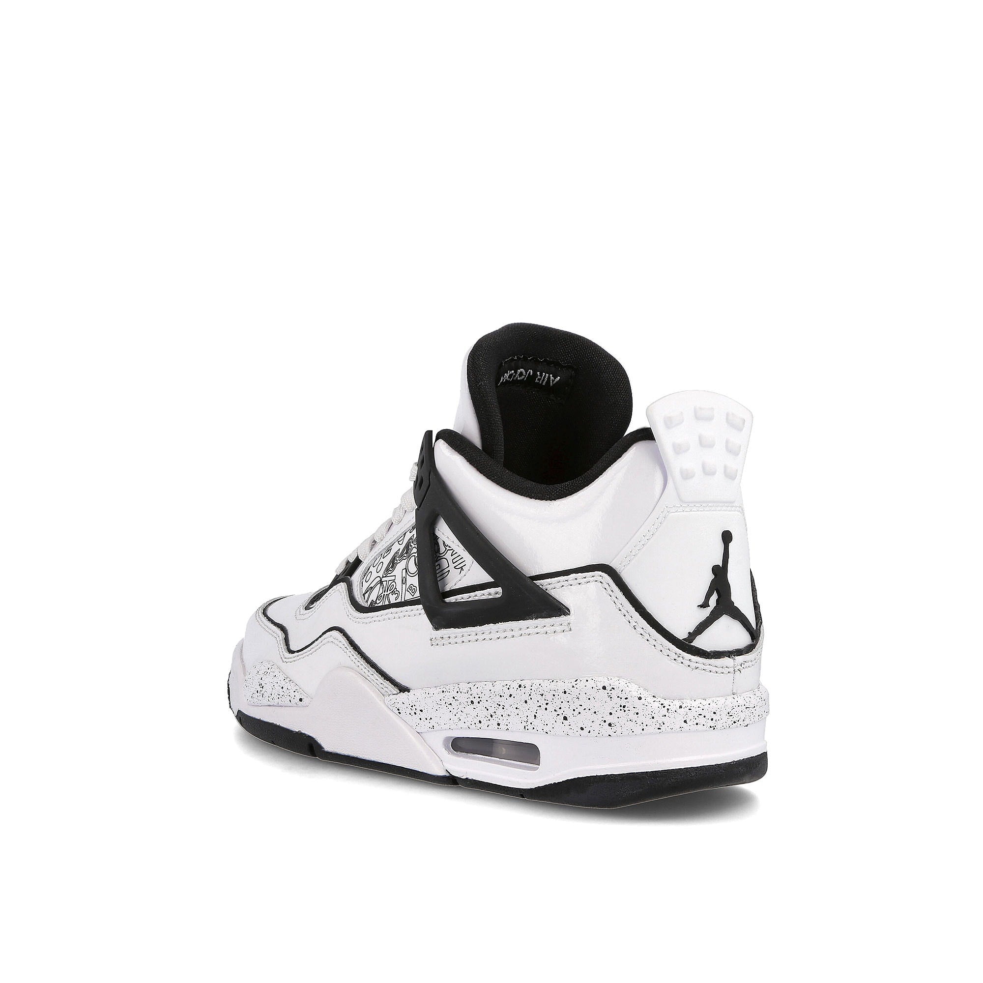 Jordan Air Jordan 4 Retro SE GS White / Black - Volt Close-up | Overkill