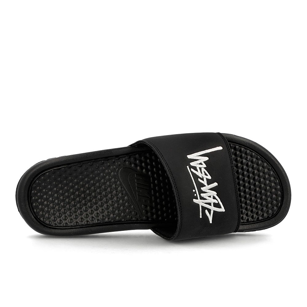 Nike Stussy x Nike Benassi Black / Sail Detail view 1 | Overkill