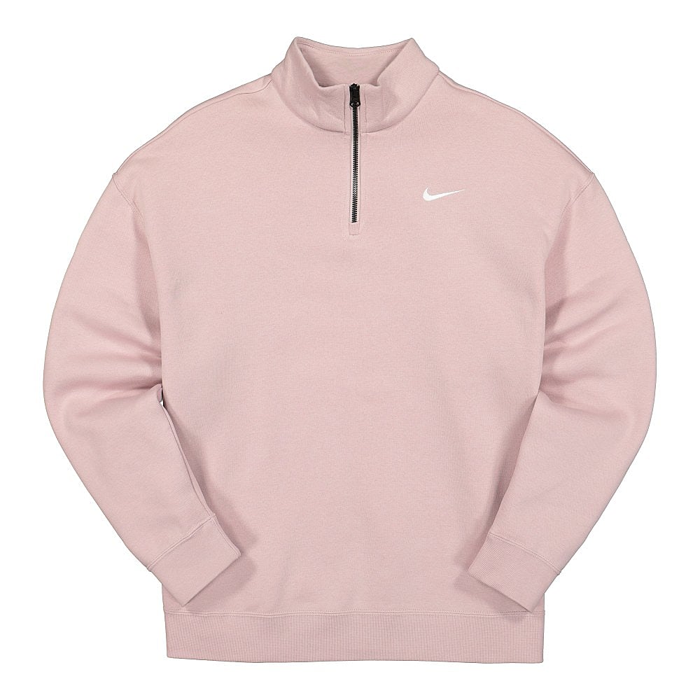 Nike Wmns NSW Quarter Zip Fleece Trend Champagne / White Sweatshirts DC5424 645 | Overkill