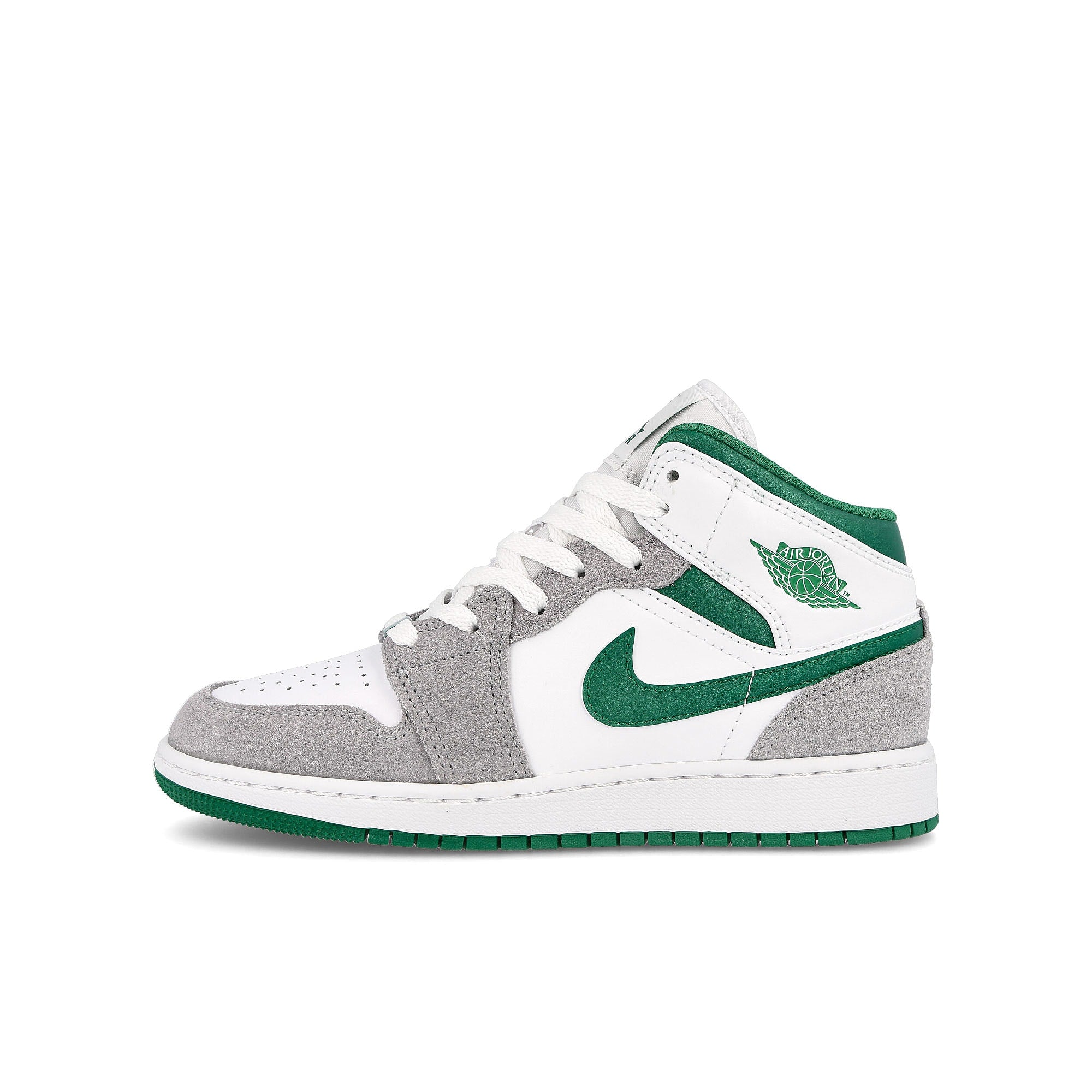 Jordan Air Jordan 1 Mid SE GS White / Pine Green - Light Smoke Grey DC7248 103 | Overkill