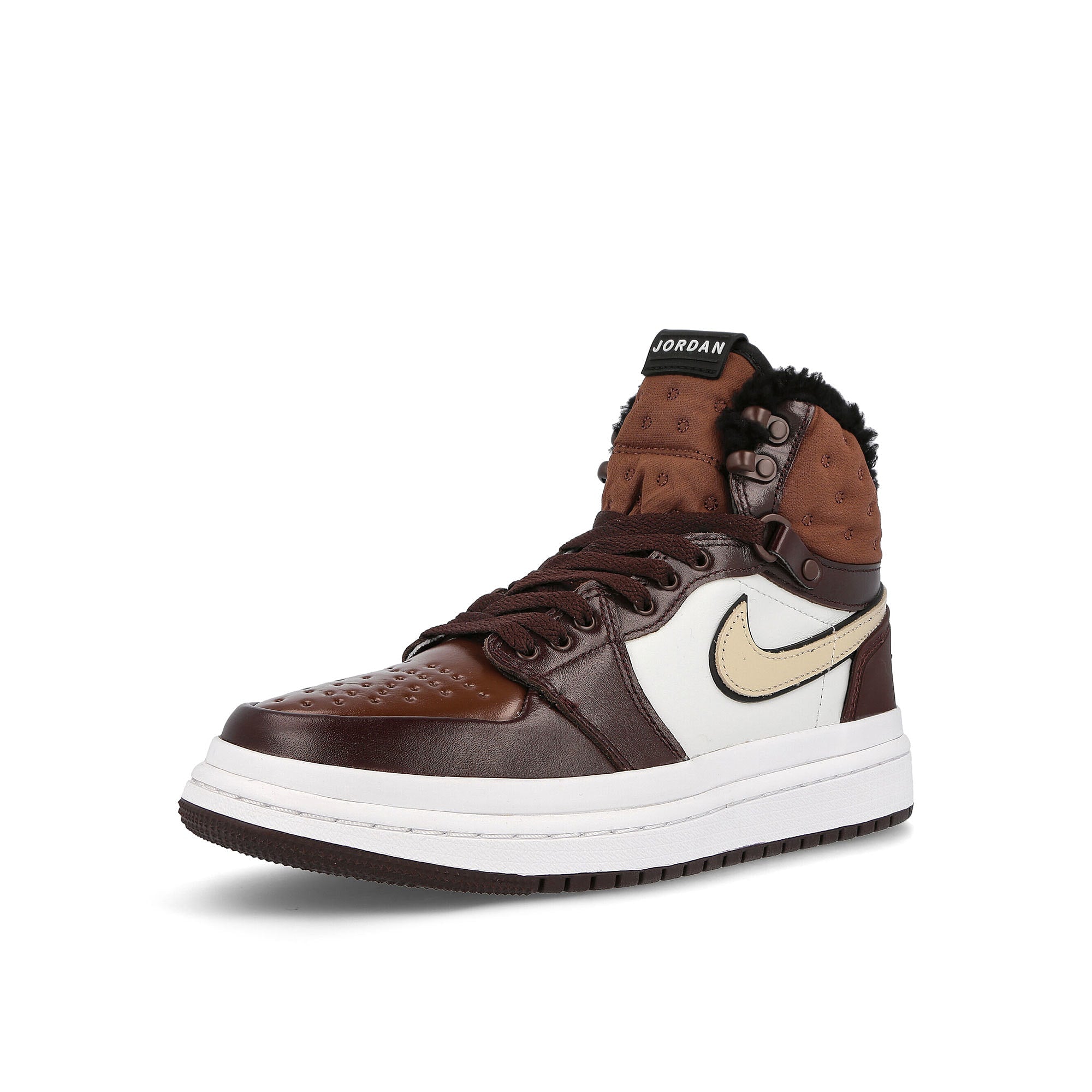 Jordan Wmns Air Jordan 1 Acclimate Brown Basalt / Oatmeal - Light Chocolate - Black Detailfoto | Overkill