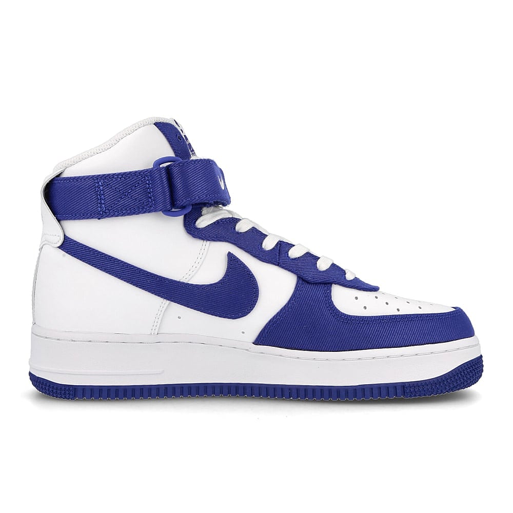 Nike air force 1 high 07 lv8 emb White / Rush Blue - Rush Blue - White Material | Overkill