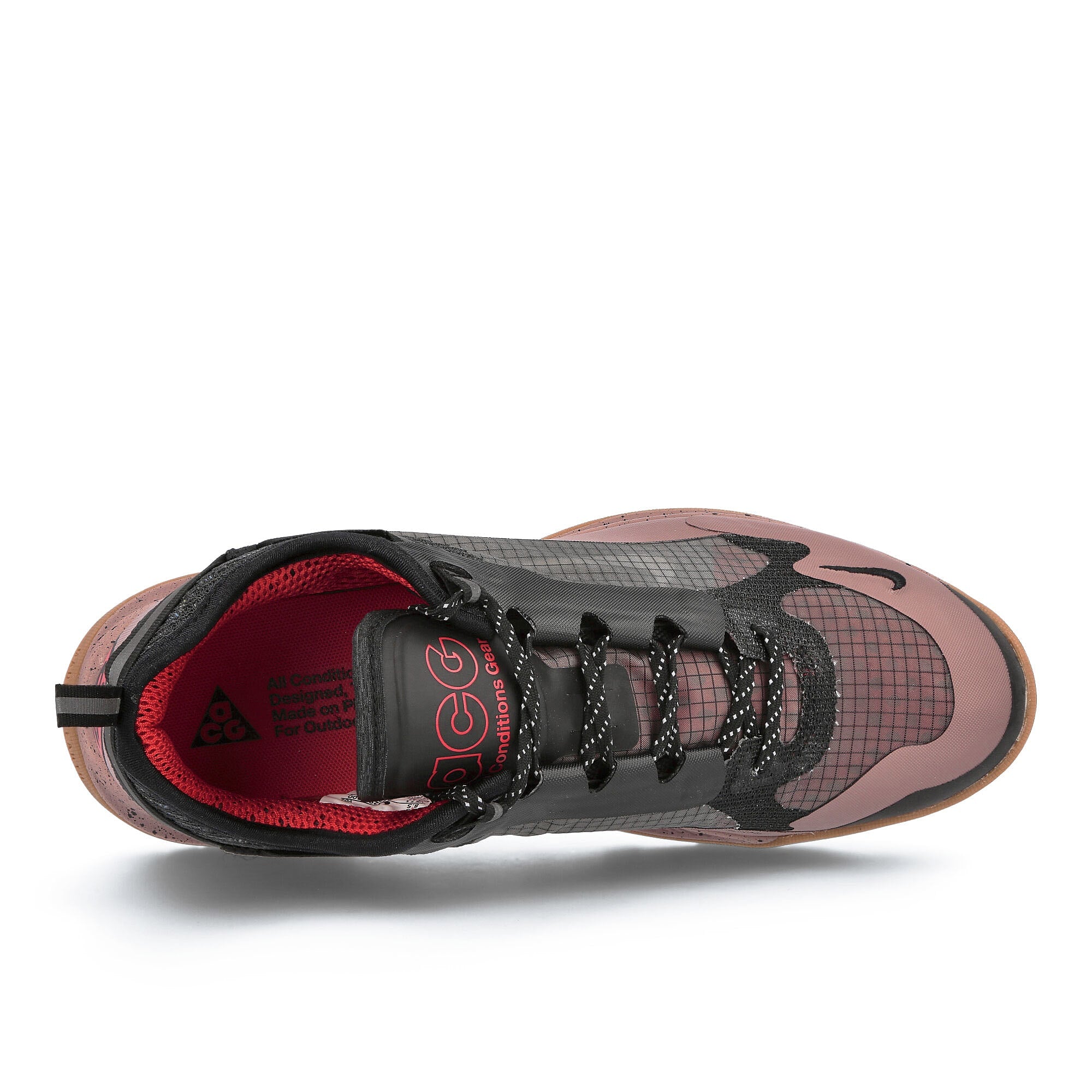 Nike acg air nasu 2 Smokey Mauve-Black - University Red Low Top Sneakers Detailfoto | Overkill