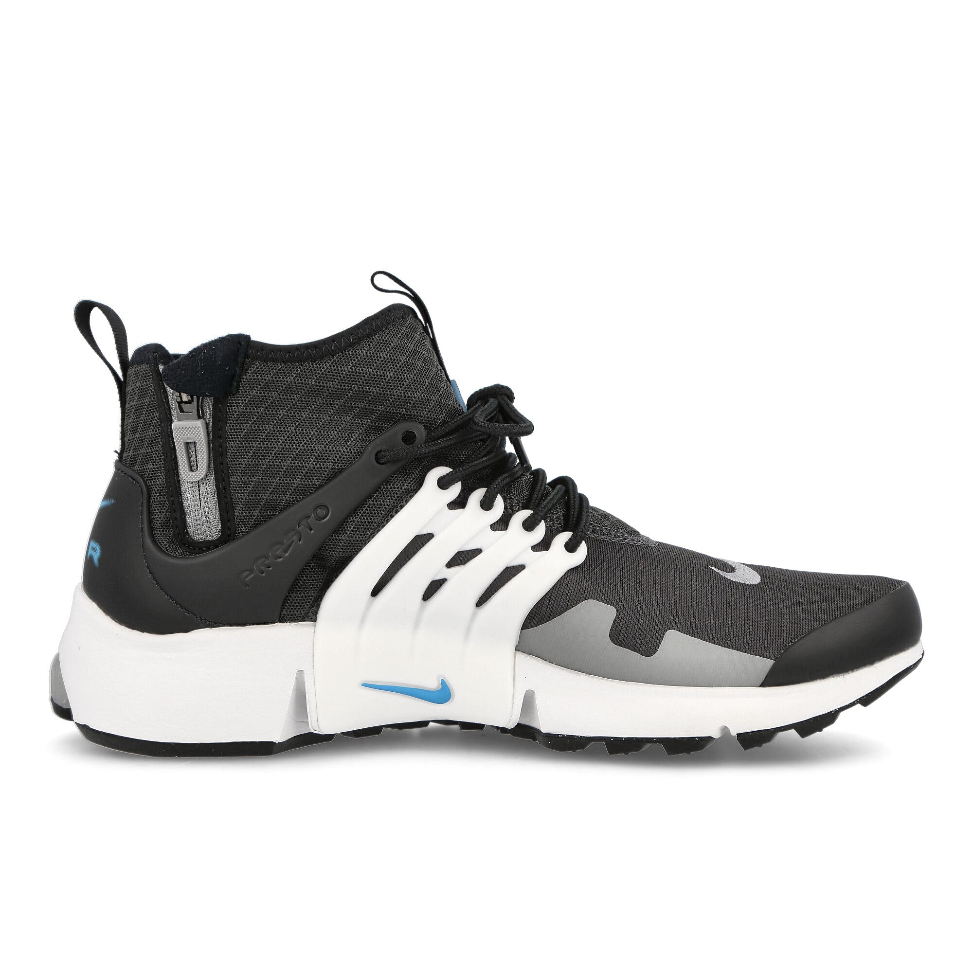 Nike air presto mid utility Anthracite / University Blue - Summit White Sneakers Silhouette | Overkill