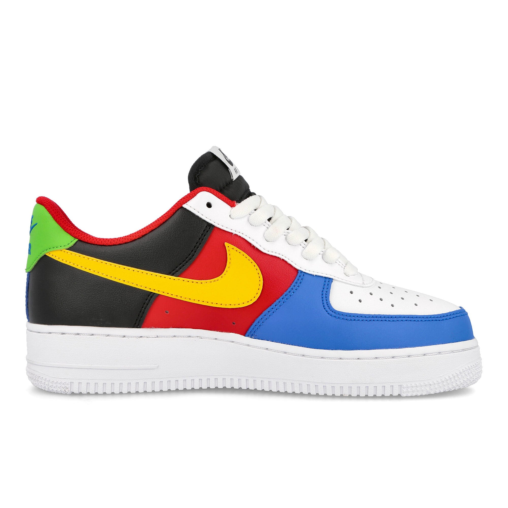 Nike UNO x Nike Air Force 1 07 LX White-Yellow Zest - University Red Sneakers Silhouette | Overkill
