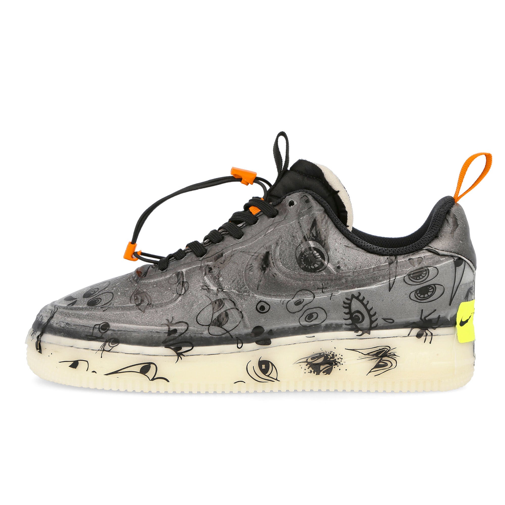 Nike air force 1 experimental Black-Black - Starfish - White Low Top Sneakers DC8904 001 | Overkill
