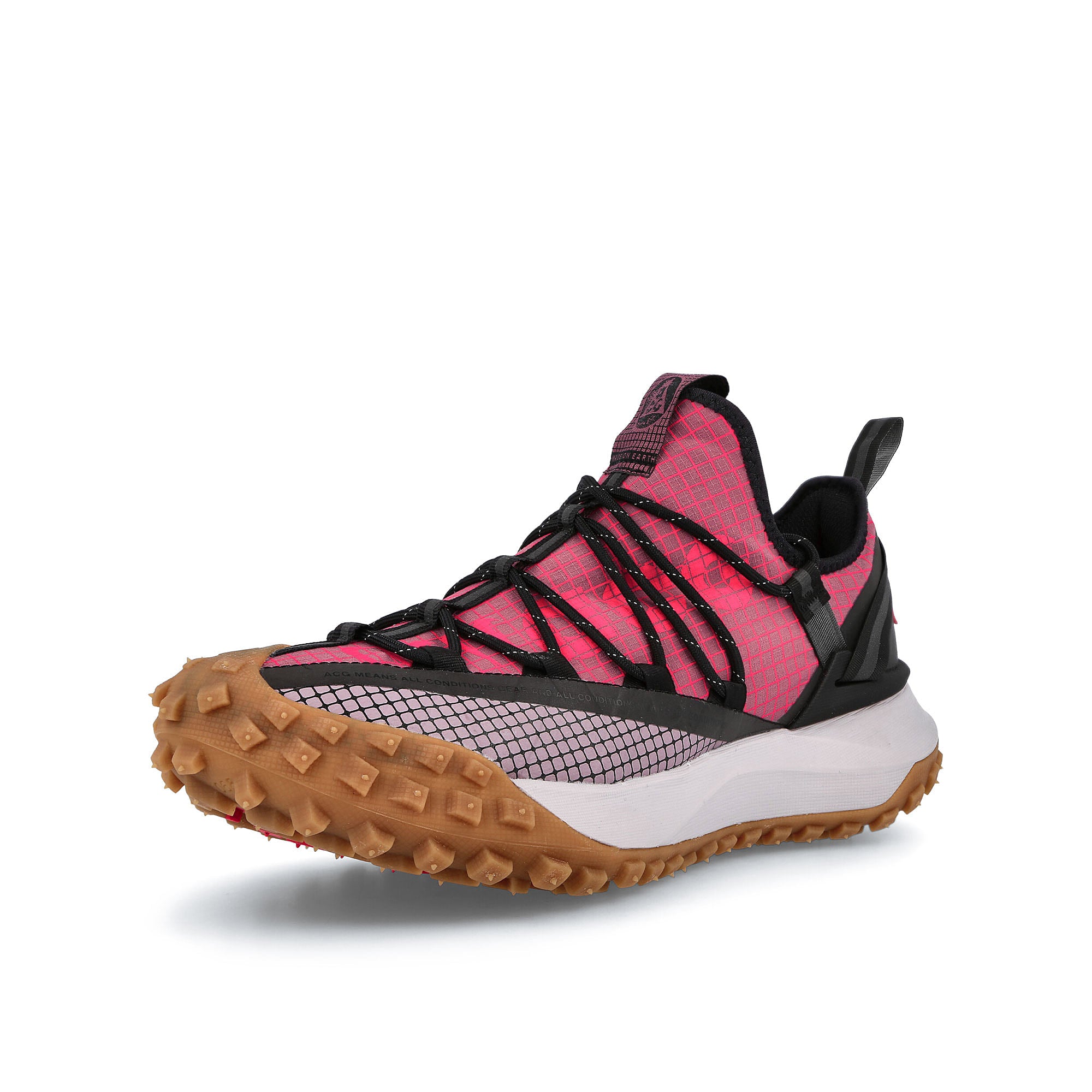 Nike acg mountain fly low Light Mulberry-Flash Crimson Low Top Sneakers Close Up | Overkill
