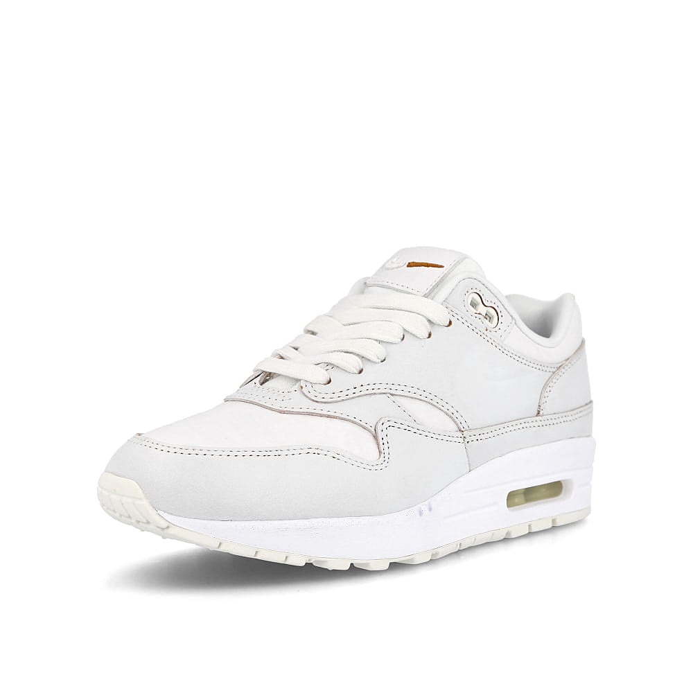 Nike wmns air max 1 Summit White-Summit White - Sail - Tawny Low Top Sneakers Close Up | Overkill
