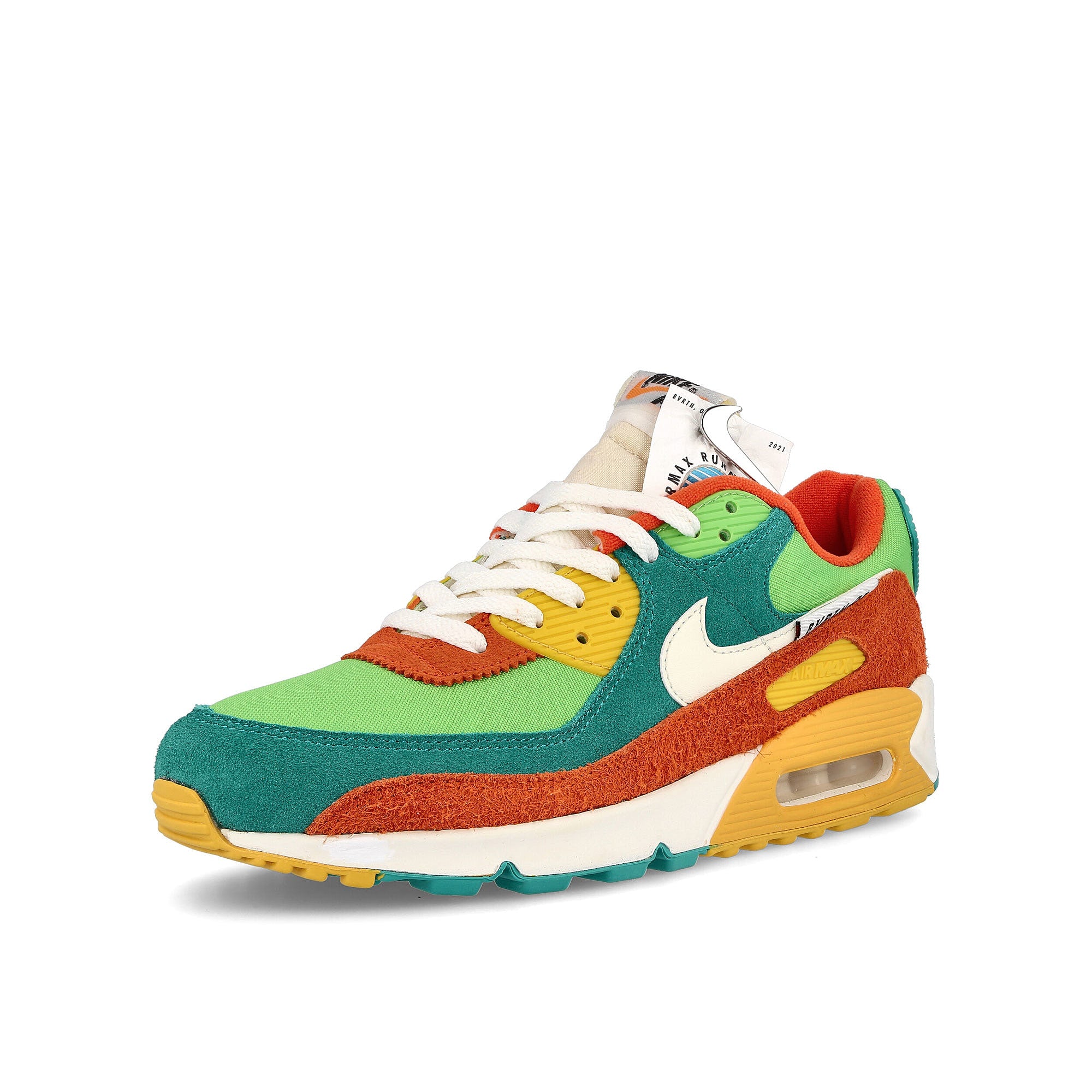 Nike air max 90 se Roma Green / Sail - Orange - Mean Green Detailfoto | Overkill