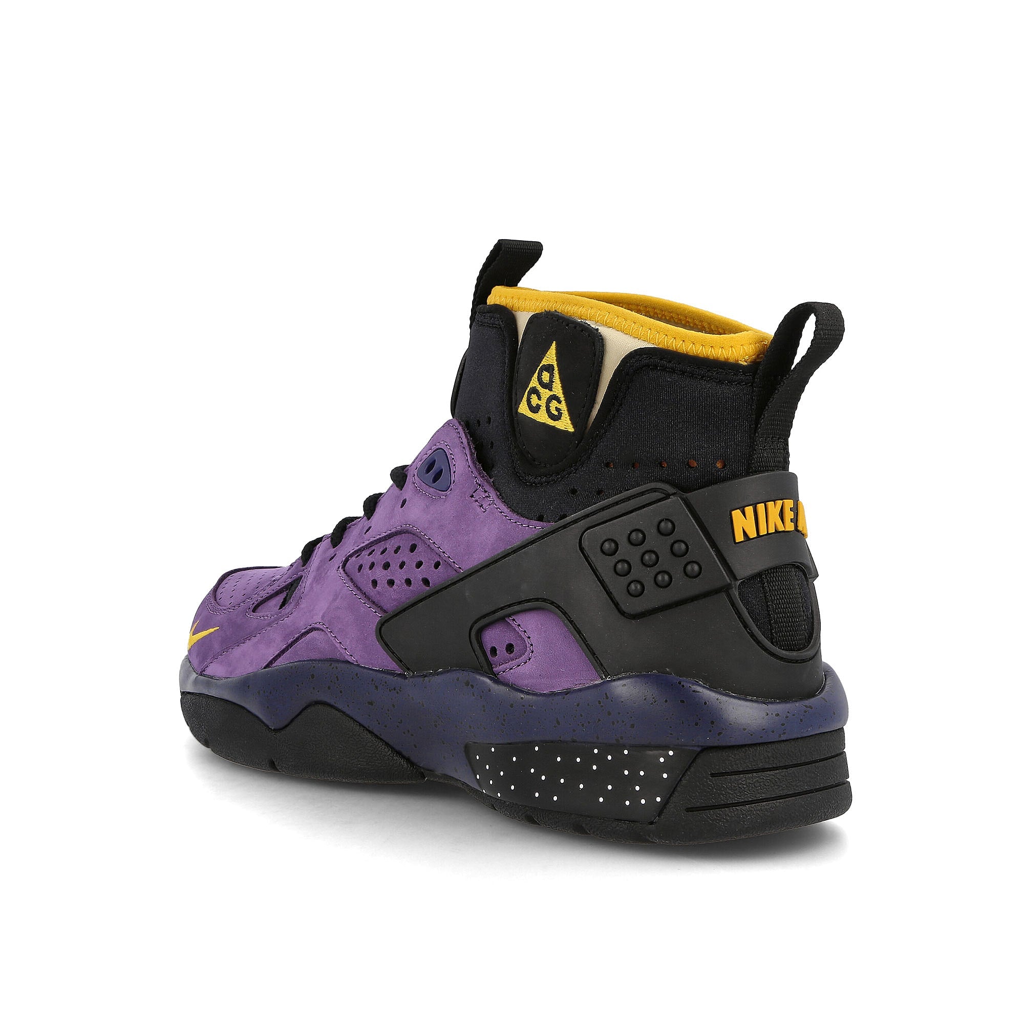 Nike acg air mowabb Gravity Purple-University Gold - Blue Void High Top Sneakers Material | Overkill