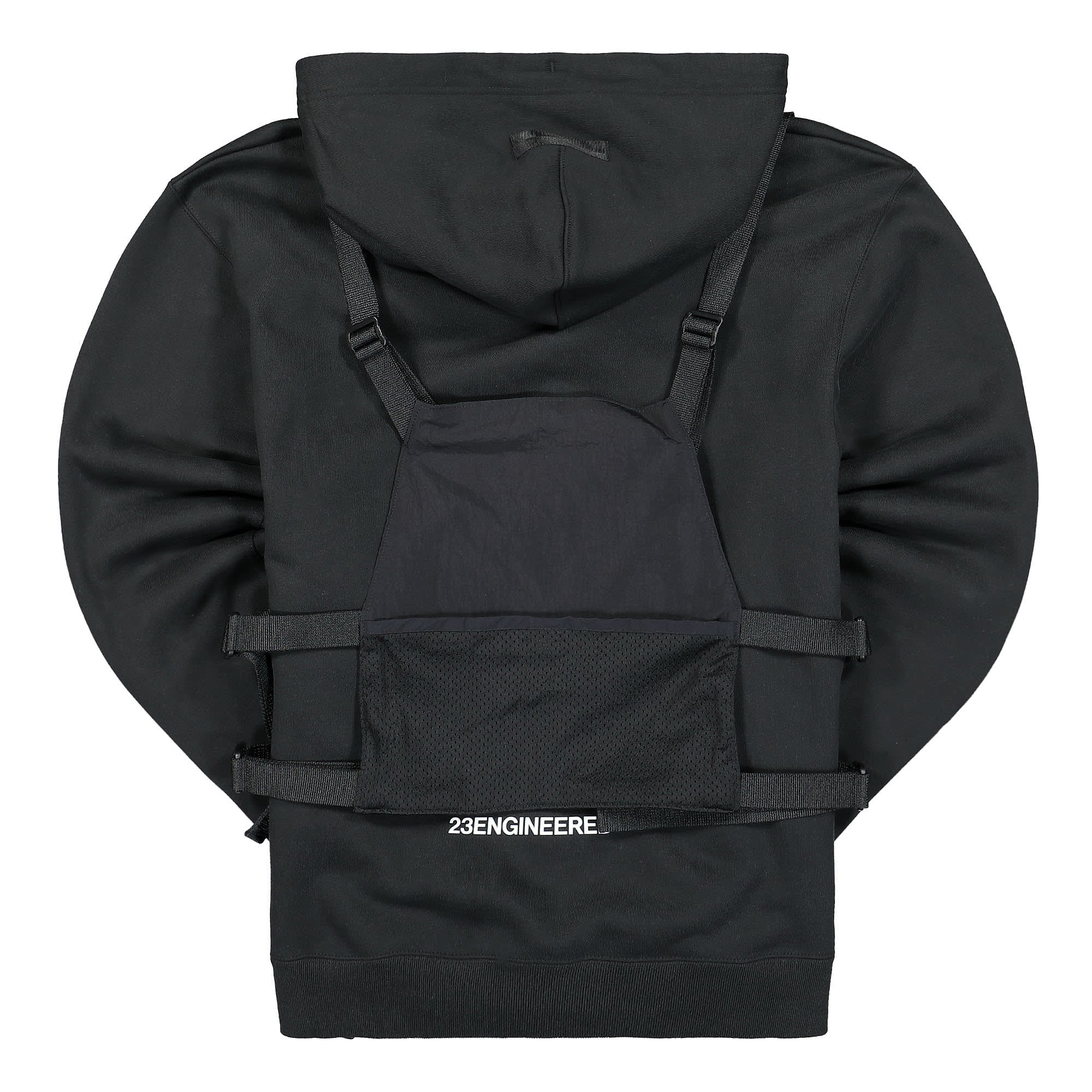 Jordan Air Jordan 23 Engineered Fleece Full-Zip Hoodie Black / Black / Black / White Hoodies Material | Overkill