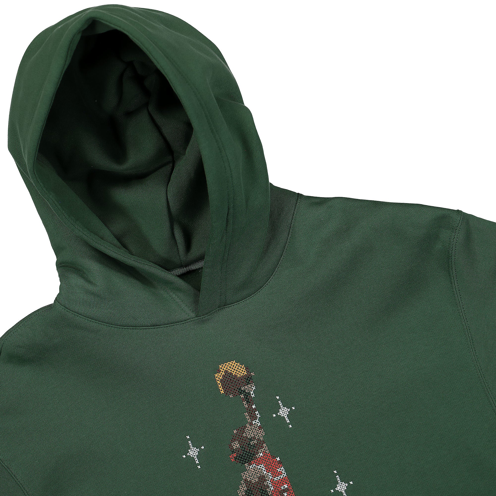 Jordan Air Jordan Essentials Fleece Graphic Hoodie Noble Green Hoodies Close-up | Overkill