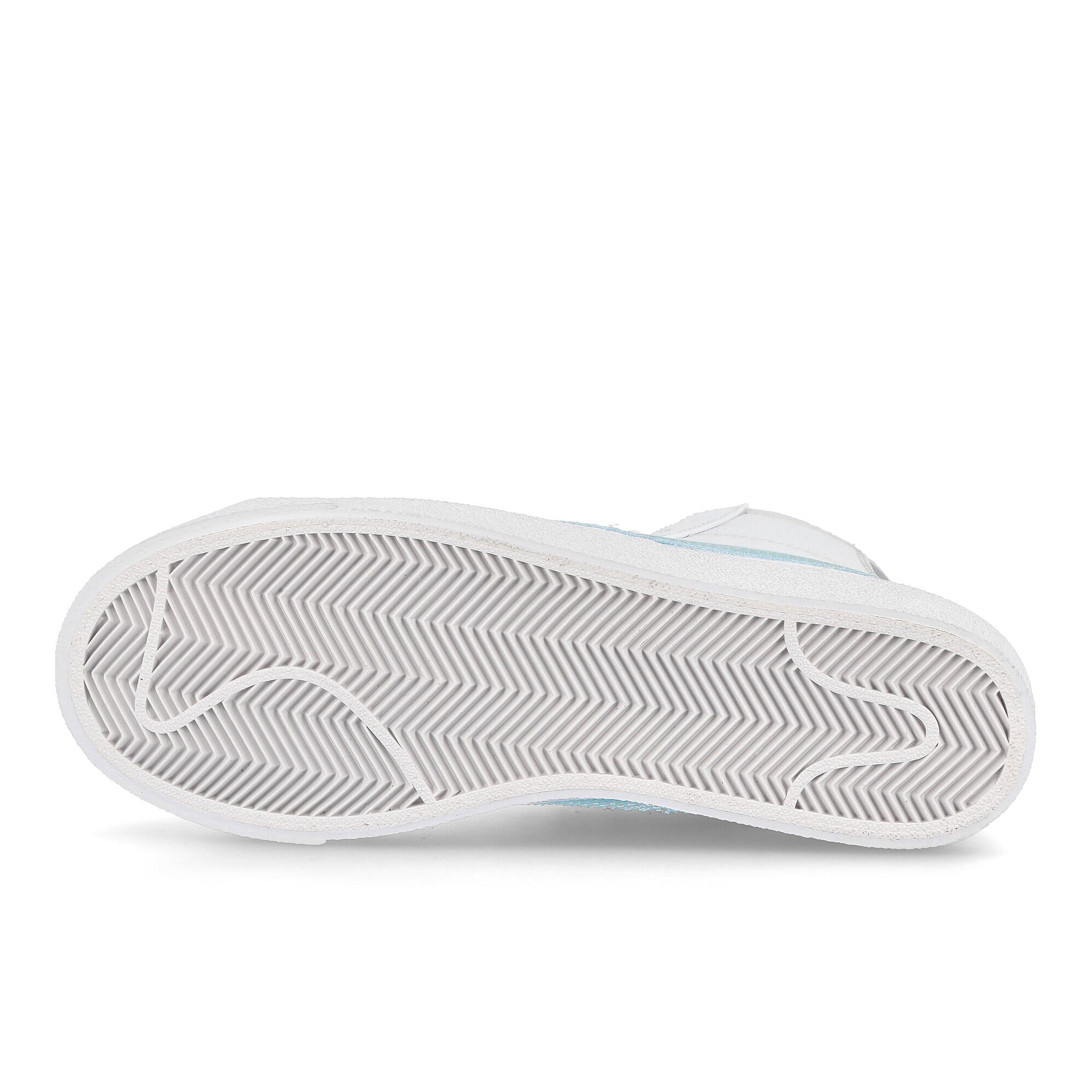 Nike wmns blazer mid 77 White-Glacier Blue - Mtlc Platinum Mid Top Sneakers Detail View 1 | Overkill