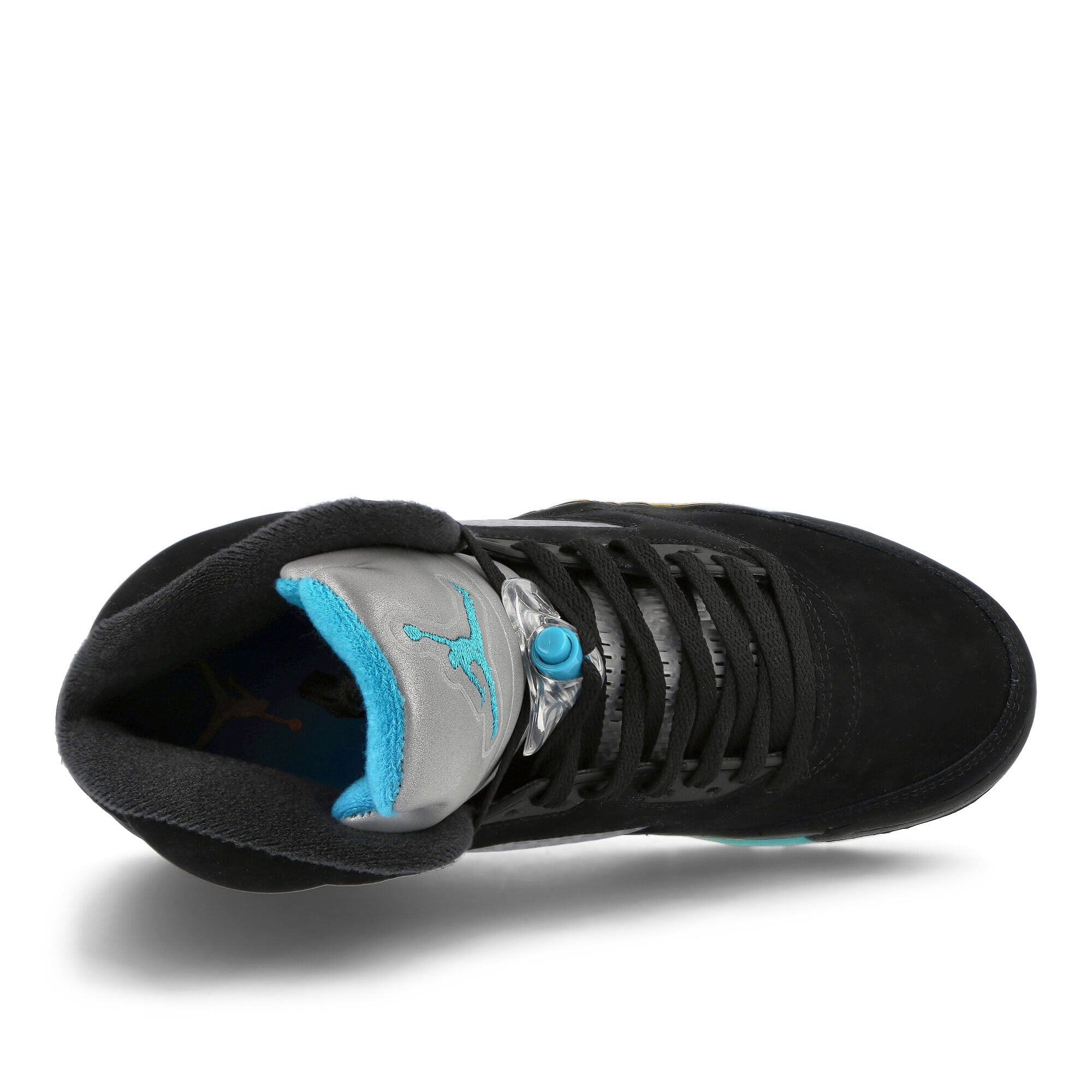 Jordan Air Jordan 5 Retro Black / Aqautone - Taxi High Top Sneakers Detailfoto | Overkill
