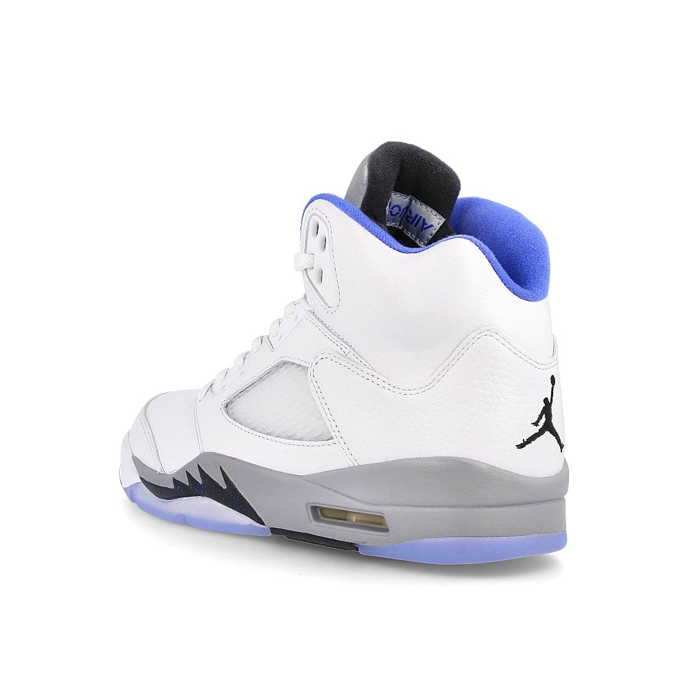 Jordan Air Jordan 5 Retro White / Hyper Royal - Stealth - Black Close-up | Overkill