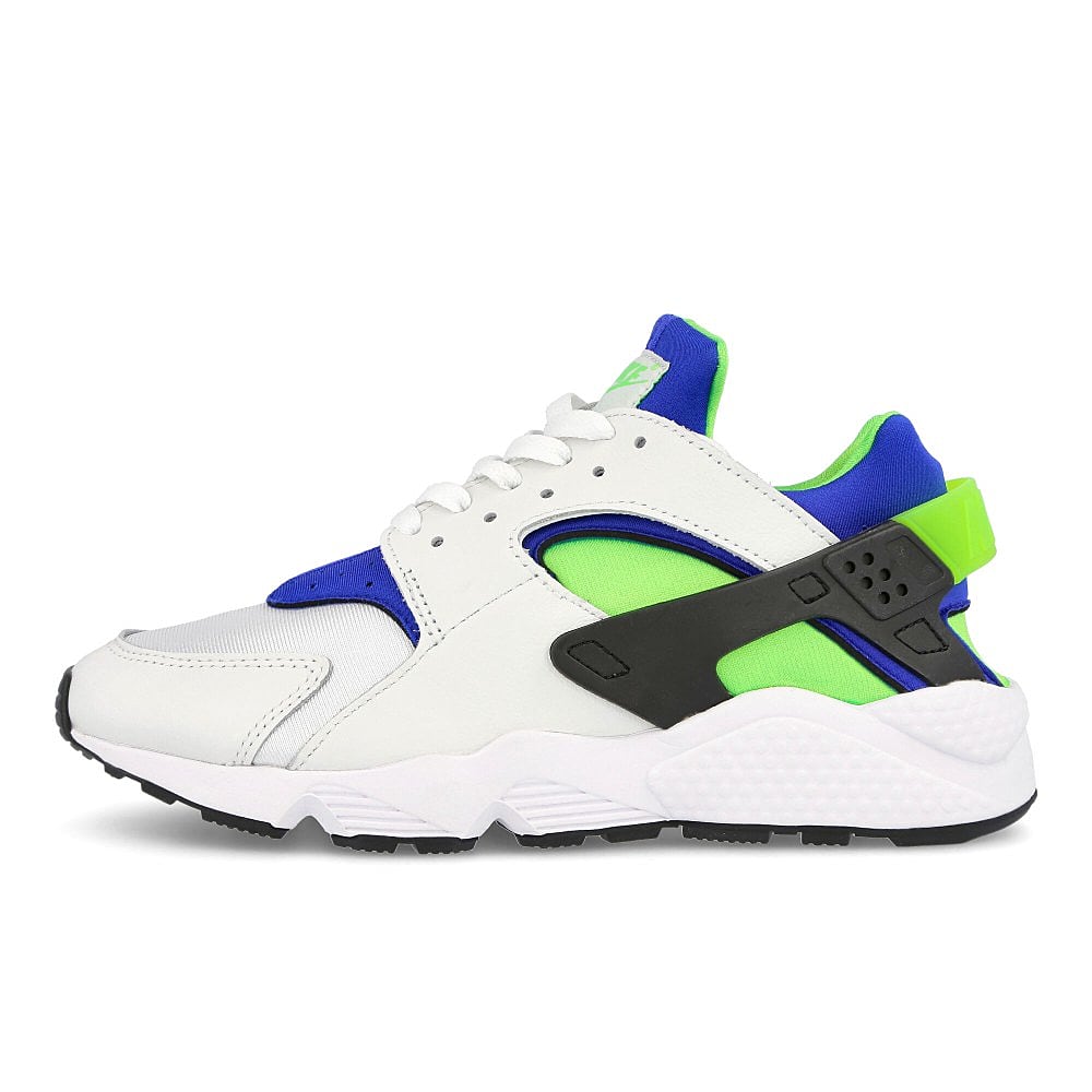 Nike air huarache White-Scream Green - Royal Blue - Black Low Top Sneakers DD1068 100 | Overkill