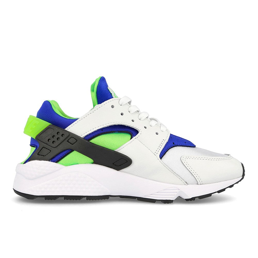 Nike air huarache White-Scream Green - Royal Blue - Black Low Top Sneakers Silhouette | Overkill