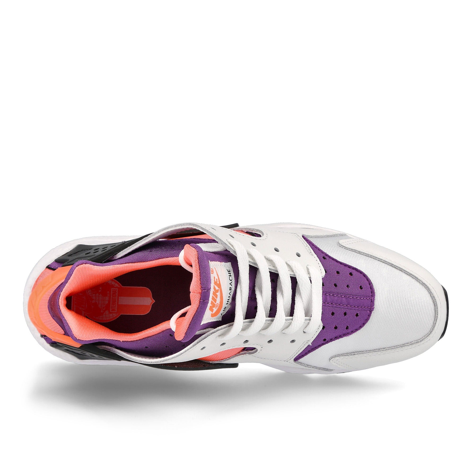 Nike air huarache White-Purple - Bright Mango - Black Low Top Sneakers Detailfoto | Overkill