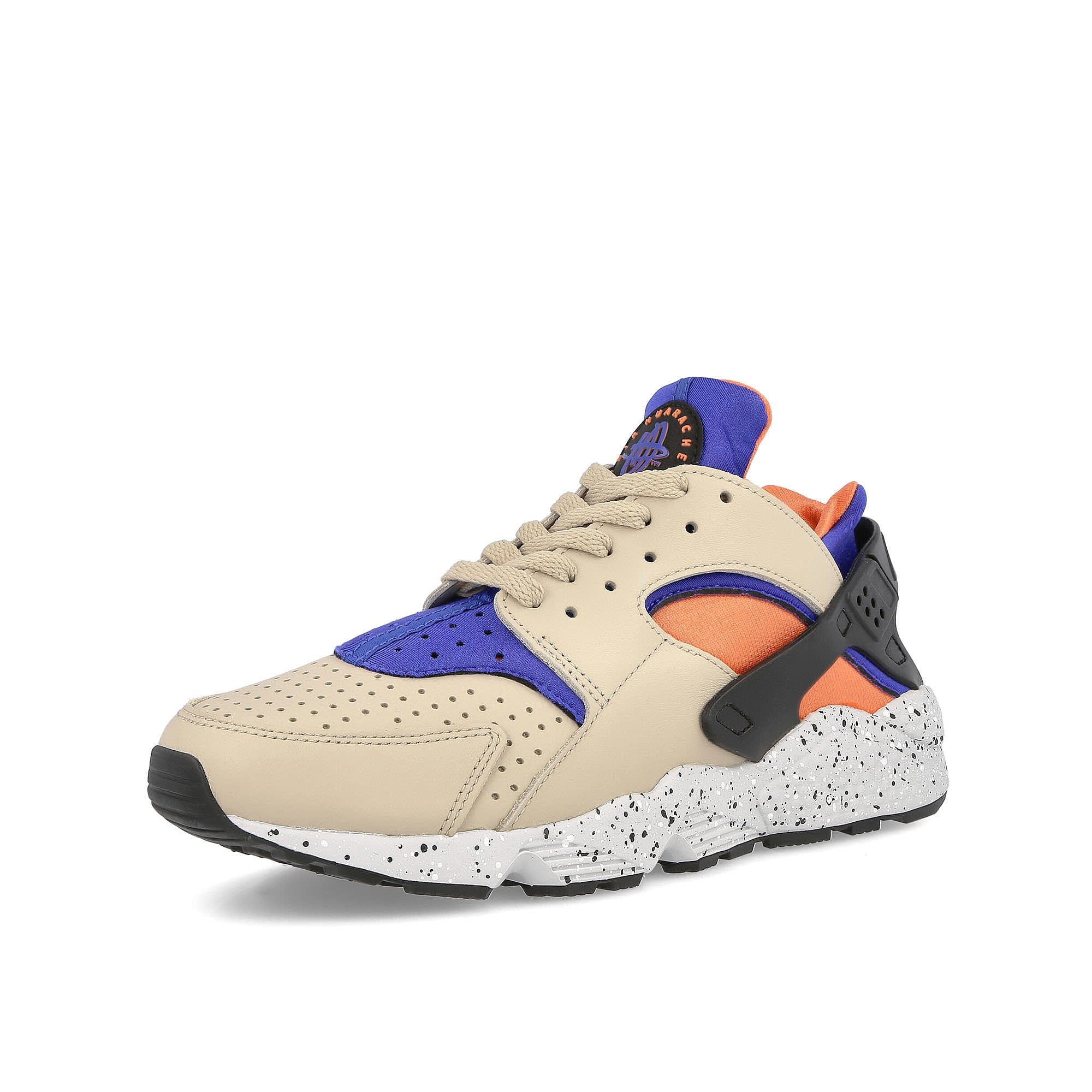 Nike air huarache Rattan-Hyper Royal - Bright Mandarin - Black Low Top Sneakers Close Up | Overkill