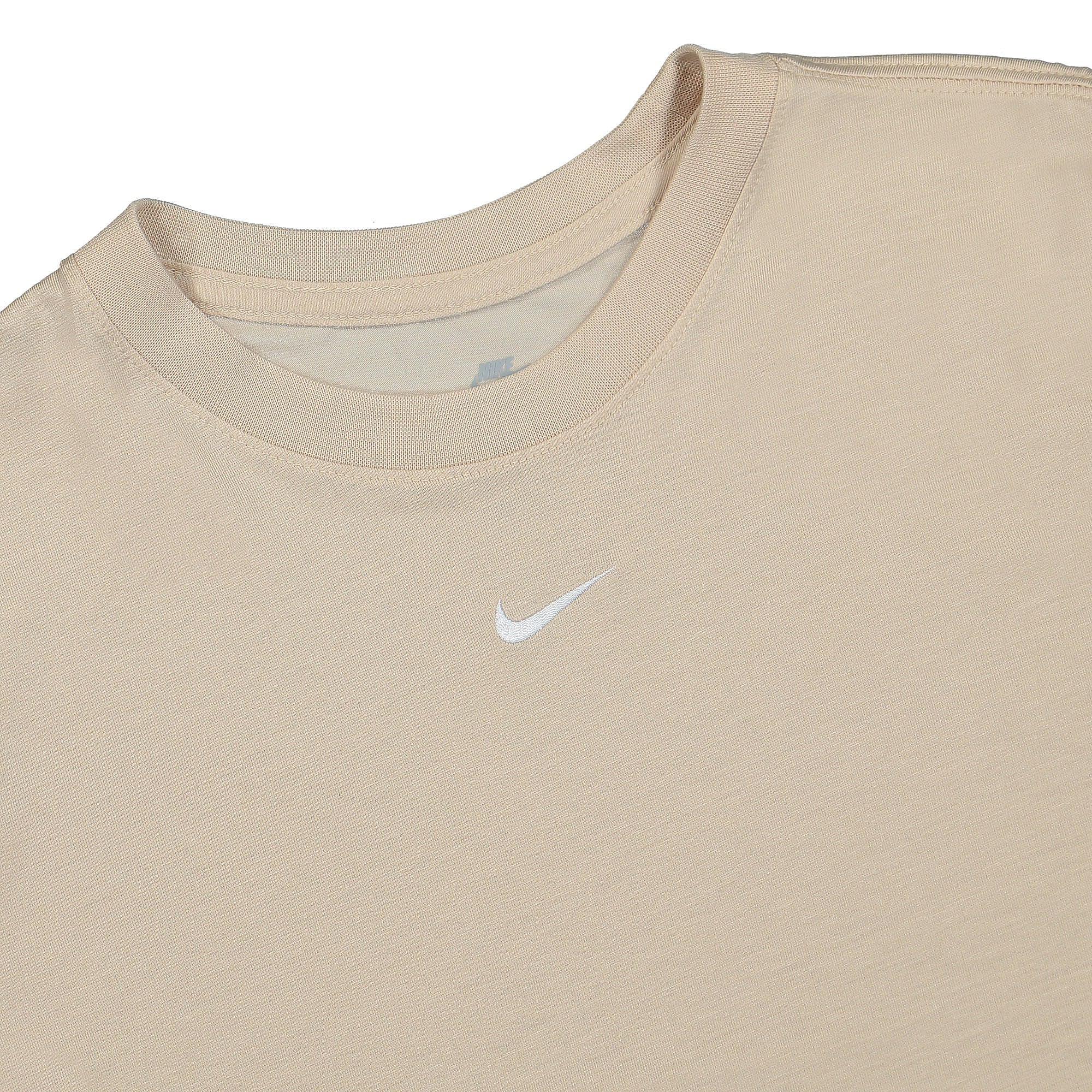 Nike Wmns NSW Essential Slim Cropped Tee Sanddrift / White T-Shirts Close-up | Overkill