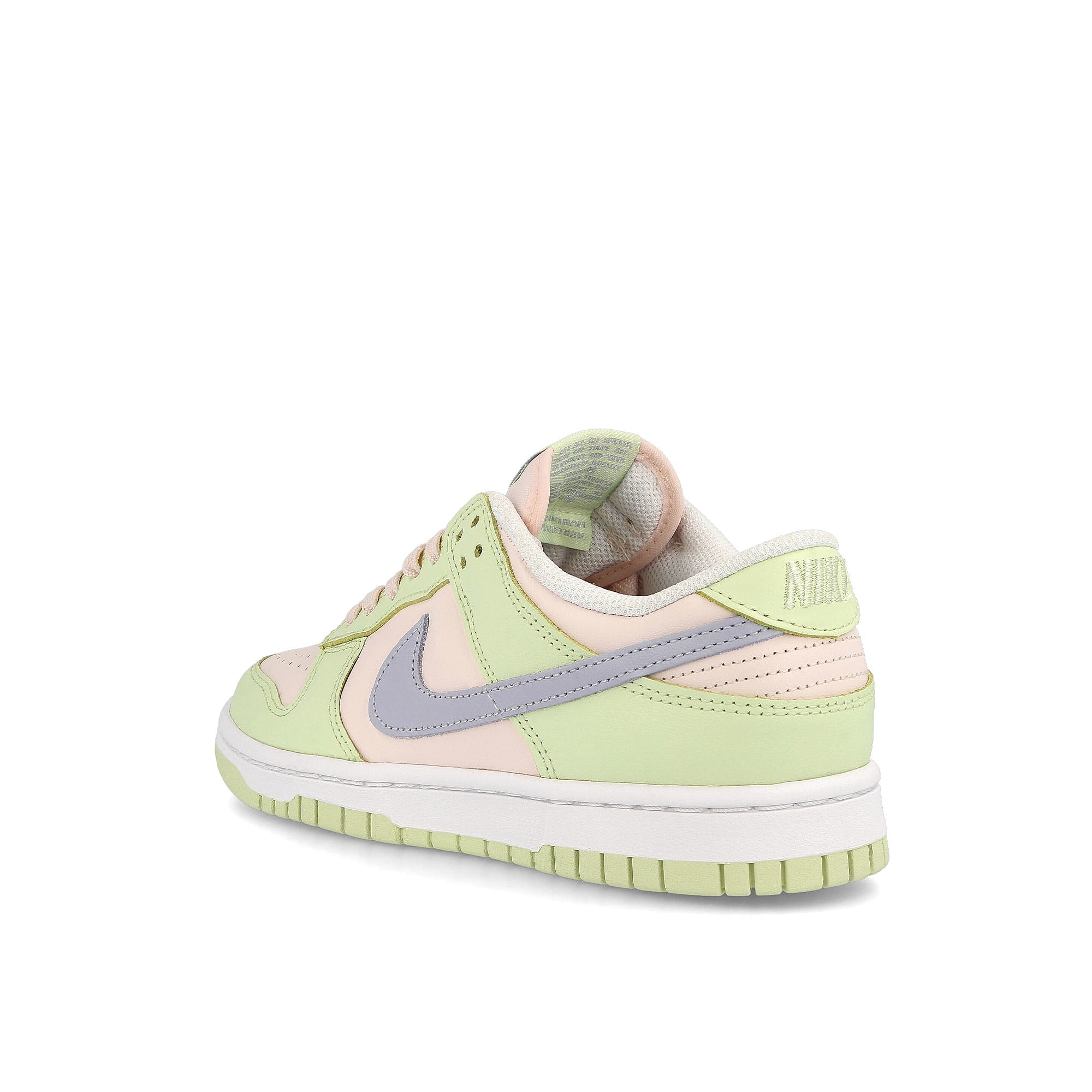 Nike wmns dunk low Light Soft Pink / Ghost - Lime Ice - White Close-up | Overkill