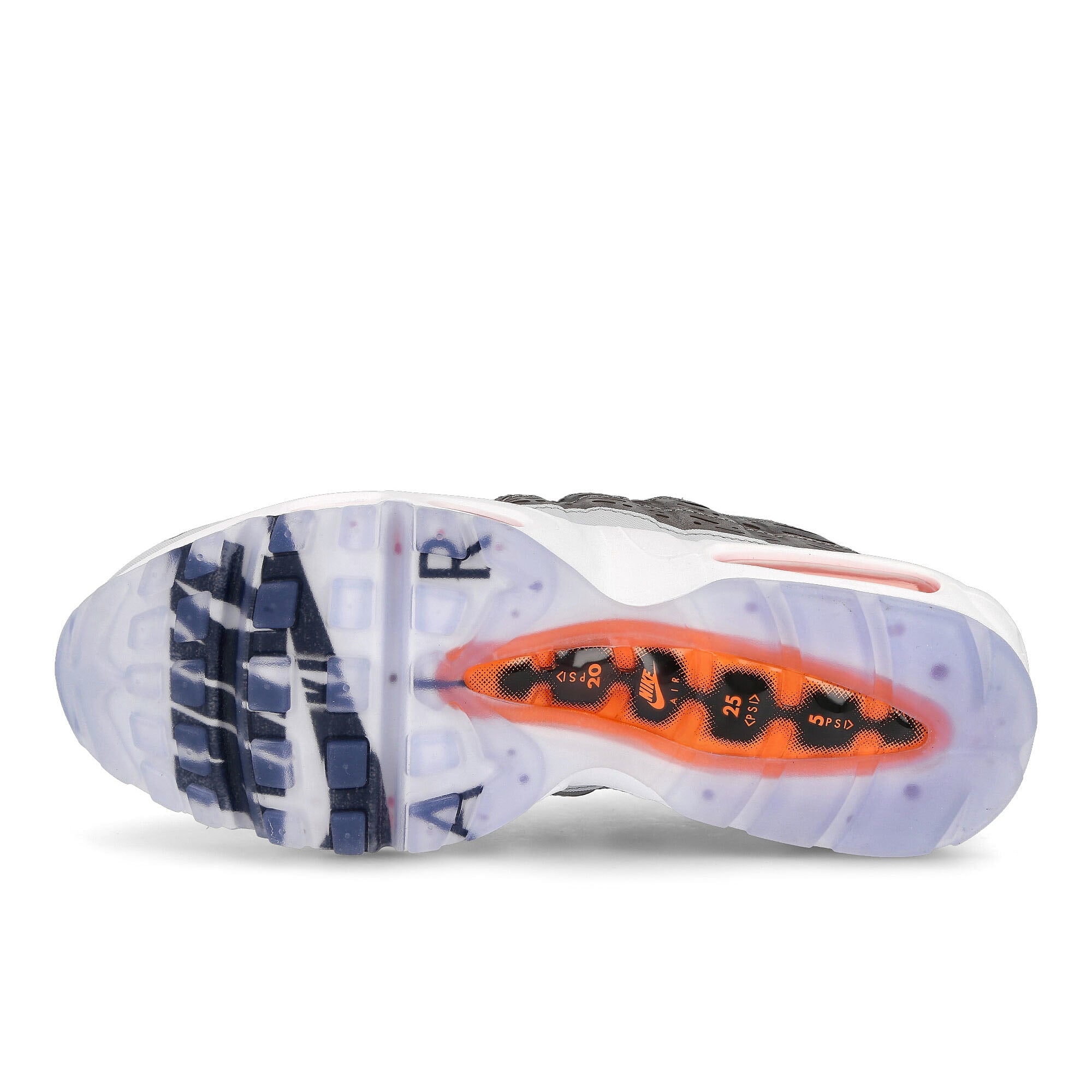 Nike Kim Jones x Nike Air Max 95 Black-Total Orange - Dark Grey - Cool Grey Sneakers Detail View 1 | Overkill
