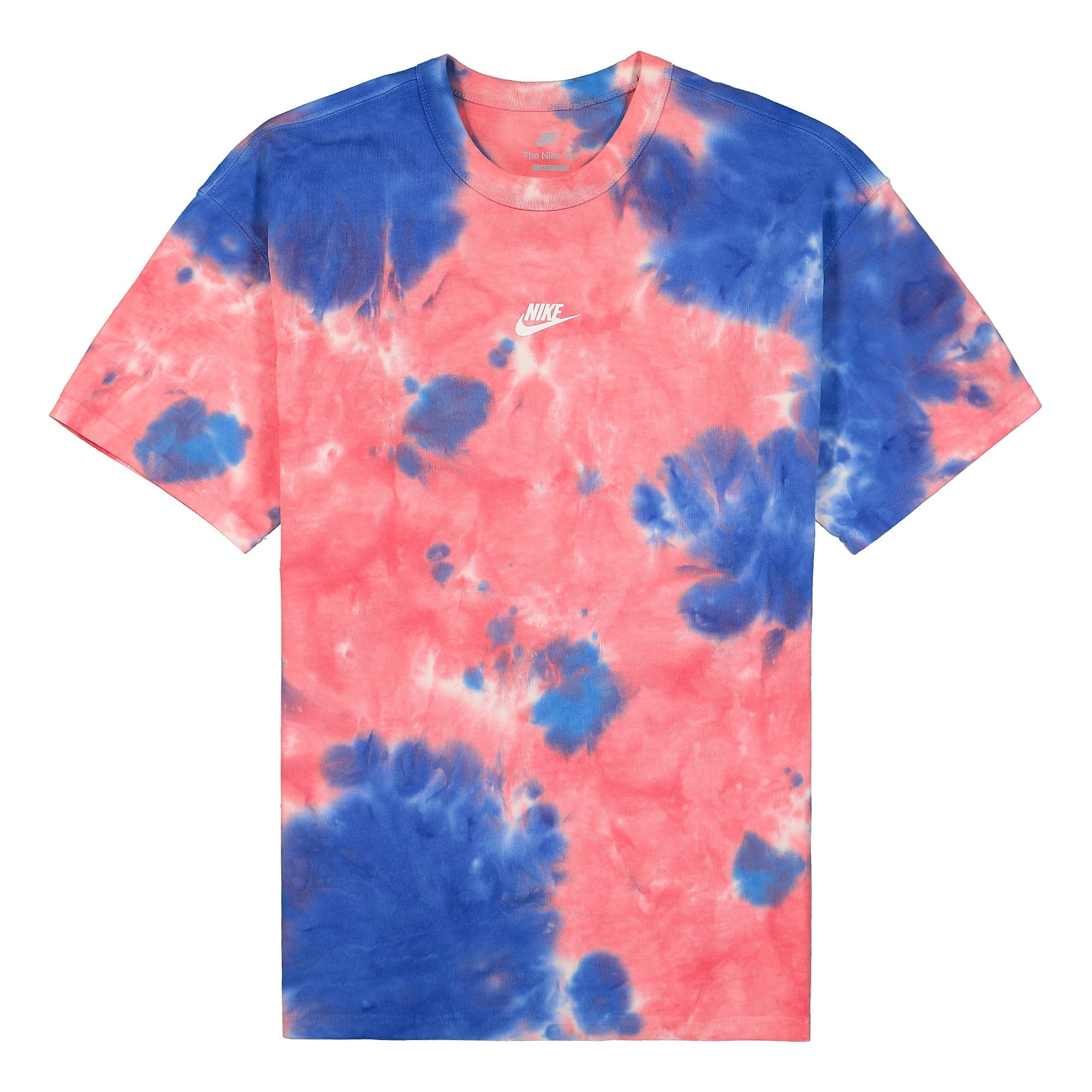 Nike NSW Tee Pre Essential SSNL White / Light Fusion Red / Signal Blue / White T-Shirts DD2720 100 | Overkill