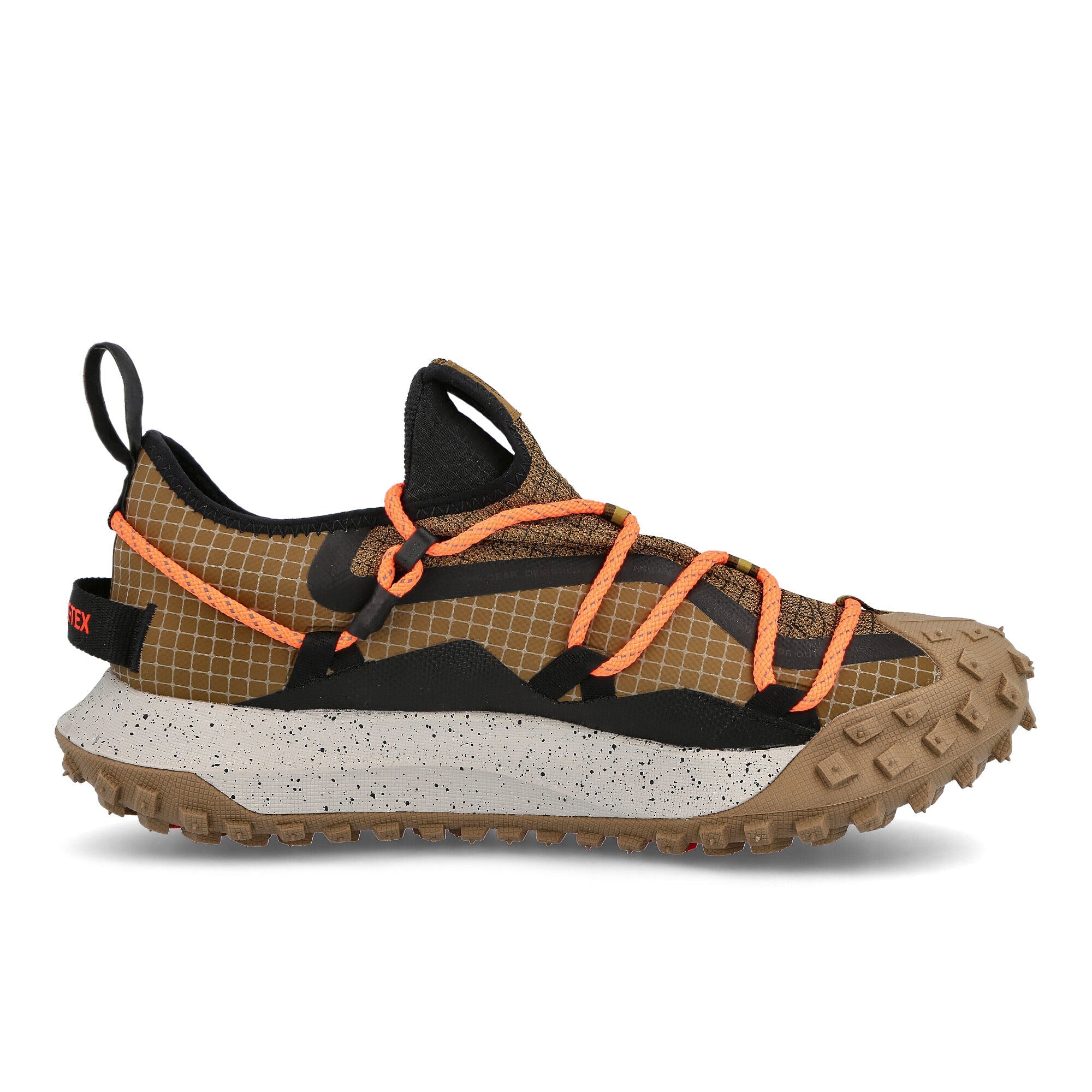 Nike ACG Mountain Hazel Rush-Black - Khaki Atomic Orange Low Top Sneakers Silhouette | Overkill