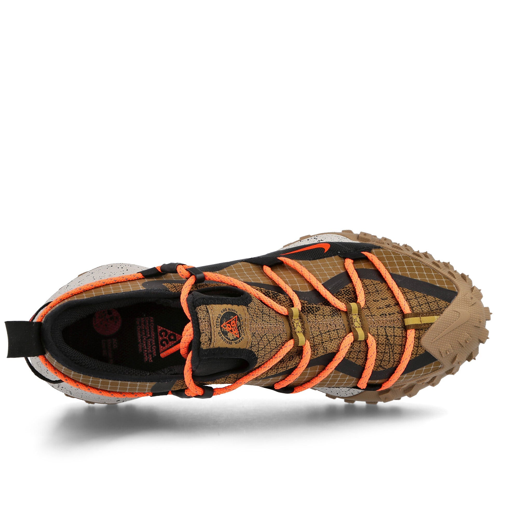 Nike ACG Mountain Hazel Rush-Black - Khaki Atomic Orange Low Top Sneakers Detailfoto | Overkill