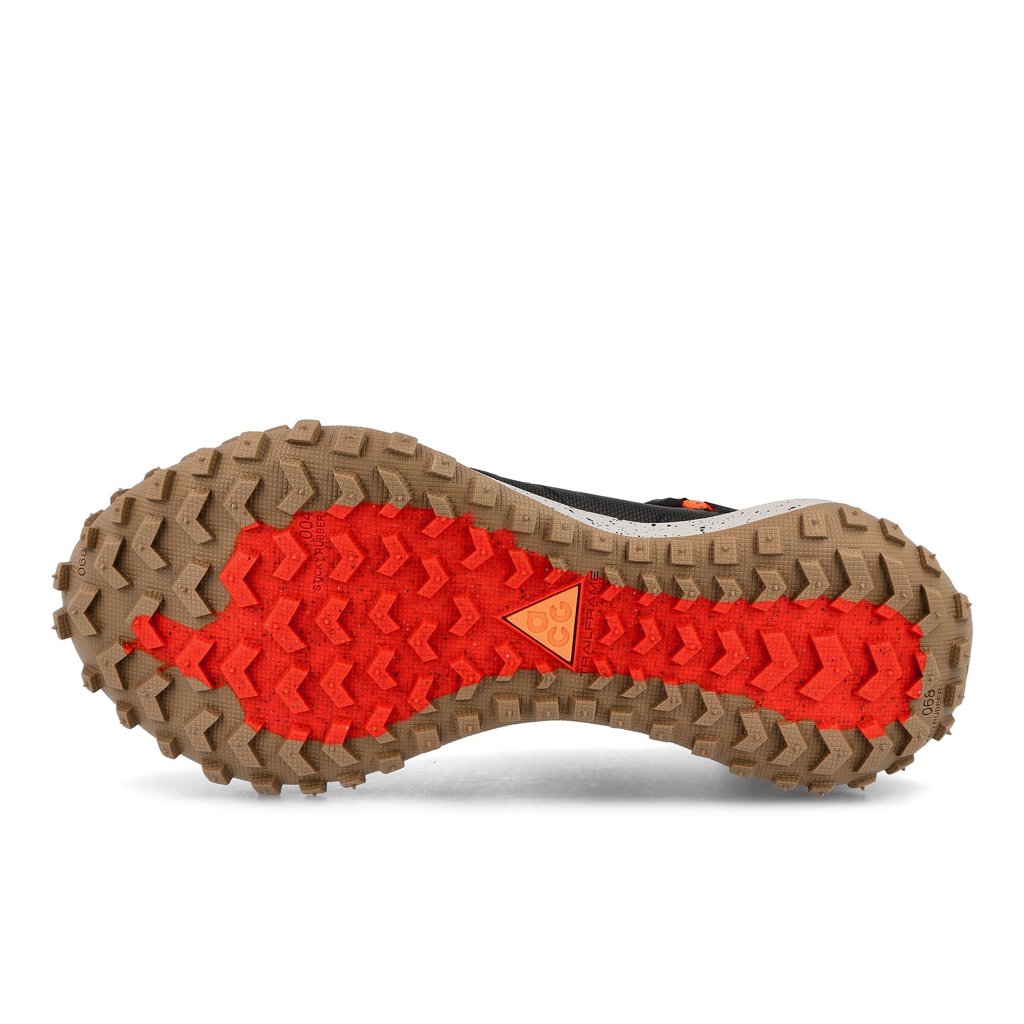 Nike ACG Mountain Hazel Rush-Black - Khaki Atomic Orange Low Top Sneakers Detail View 1 | Overkill