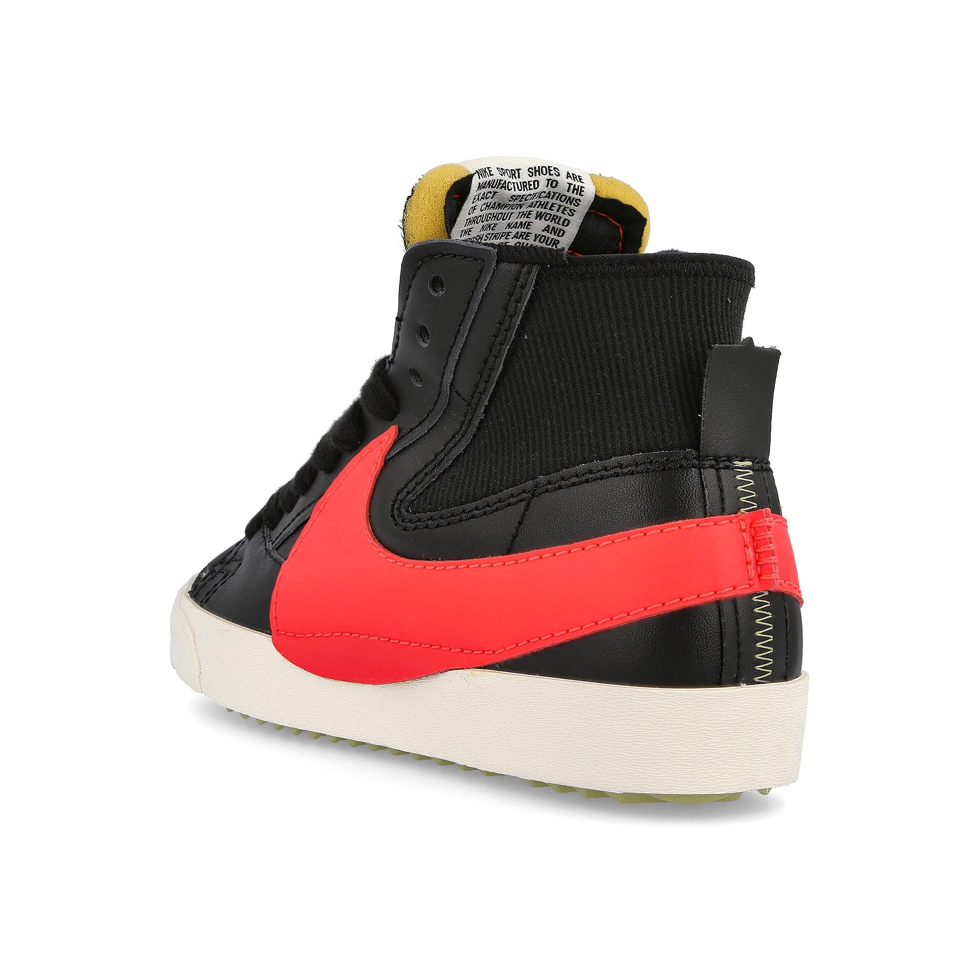 Nike blazer mid 77 jumbo Black-Bright Crimson - Sail - Olive Aura Mid Top Sneakers Material | Overkill