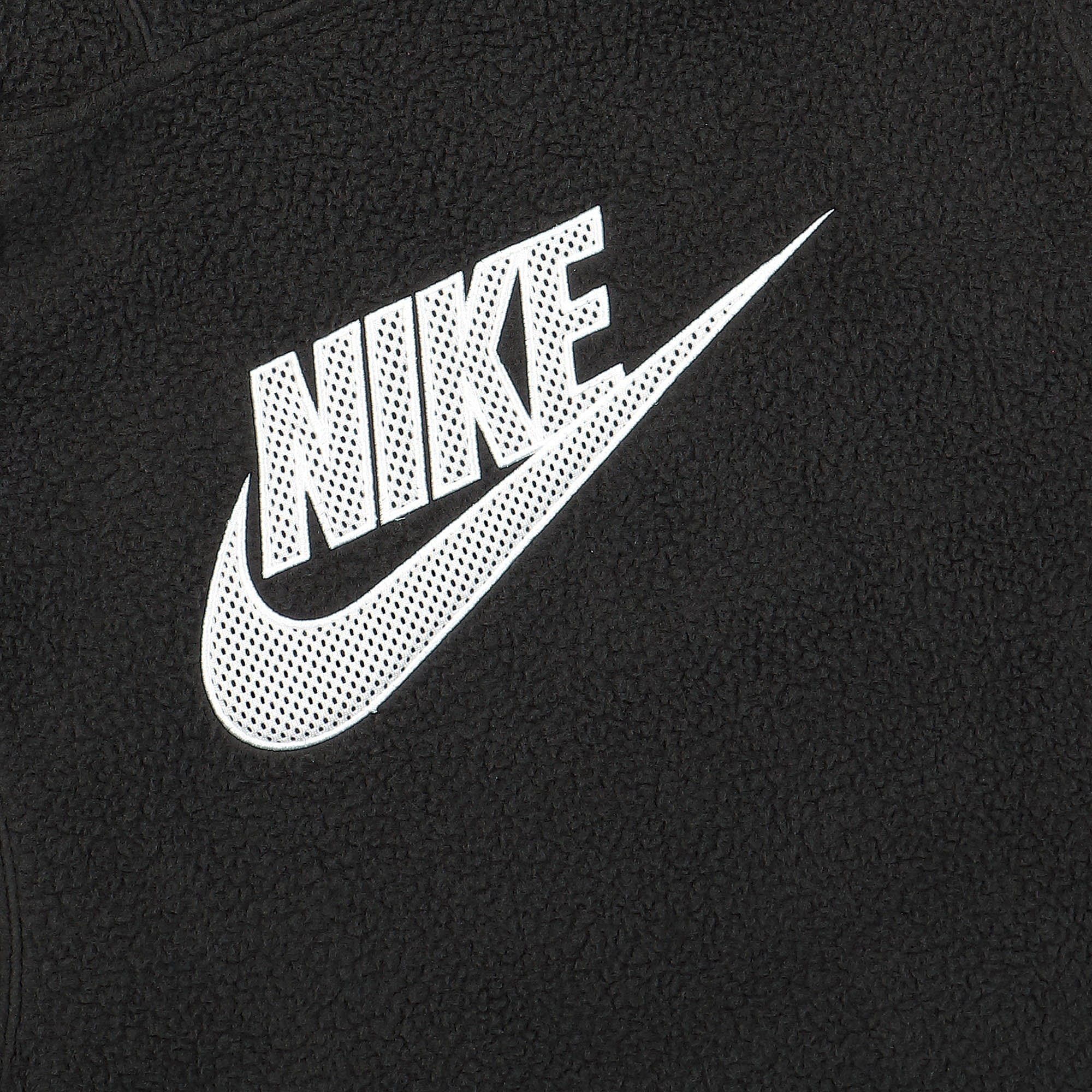 Nike NSW Sport Essentials Plus Sherpa GX Fleece Hoodie Black / Black / White Hoodies Detail view 1 | Overkill
