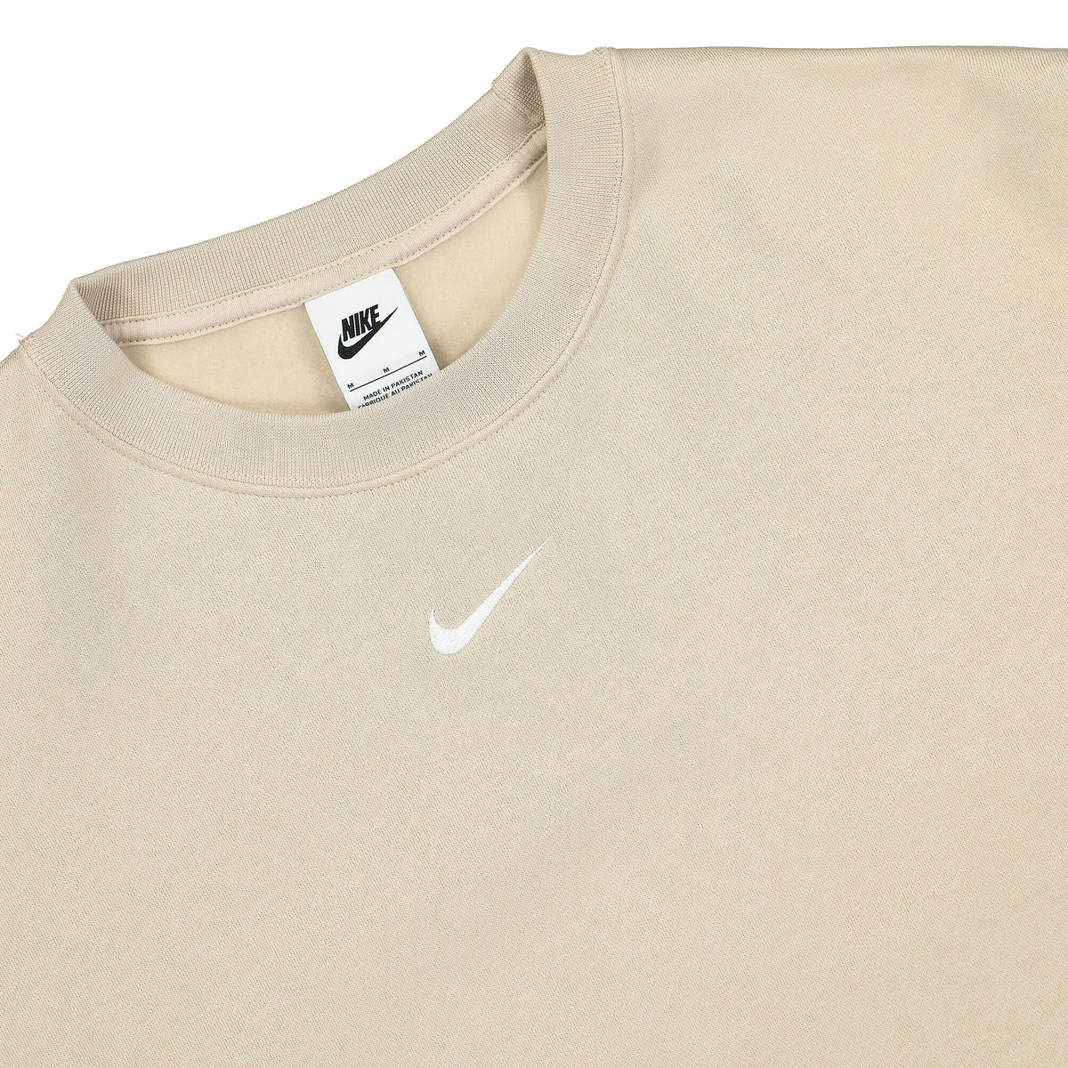 Nike Wmns NSW Essentials Collection Fleece Over-Oversized Crew Sweatshirt Sanddrift / White Sweatshirts Close-up | Overkill