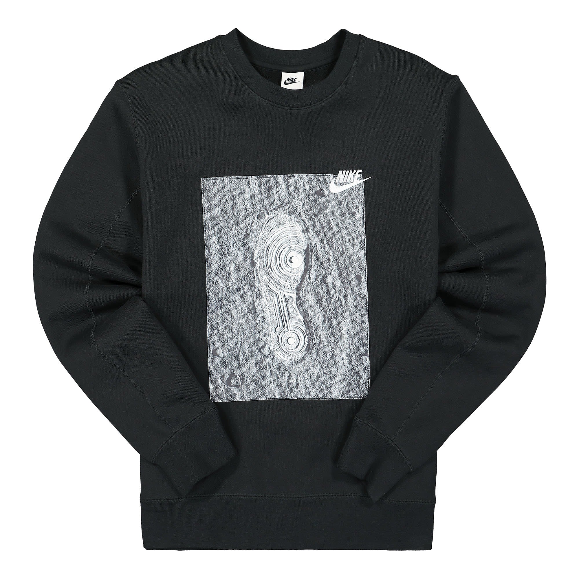 Nike NSW Zero Gravity French Terry Crew Sweatshirt Black / White Sweatshirts DD6059 010 | Overkill
