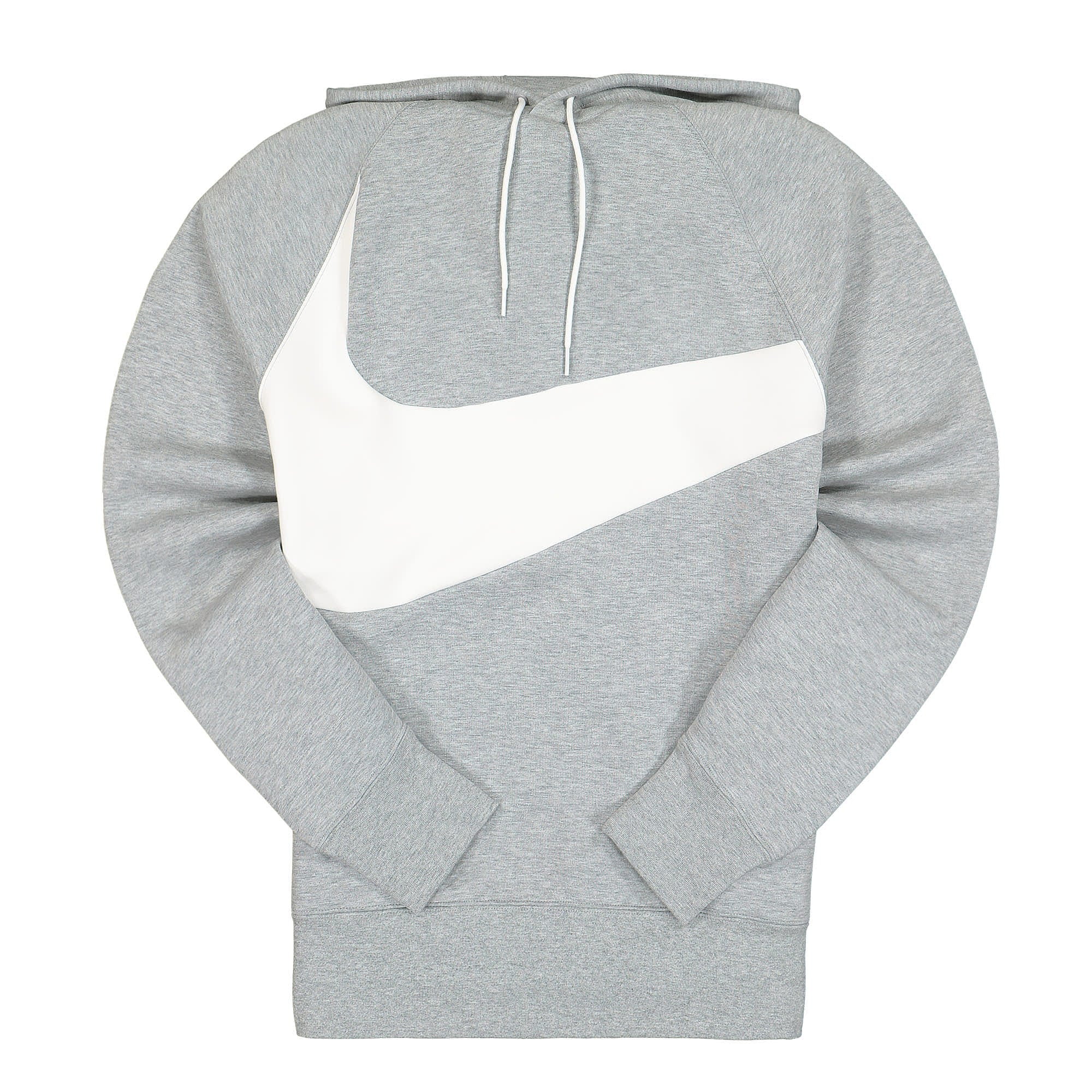 Nike NSW Swoosh Tech Fleece Hoodie Dark Grey Heather / White / White Hoodies DD8222 063 | Overkill