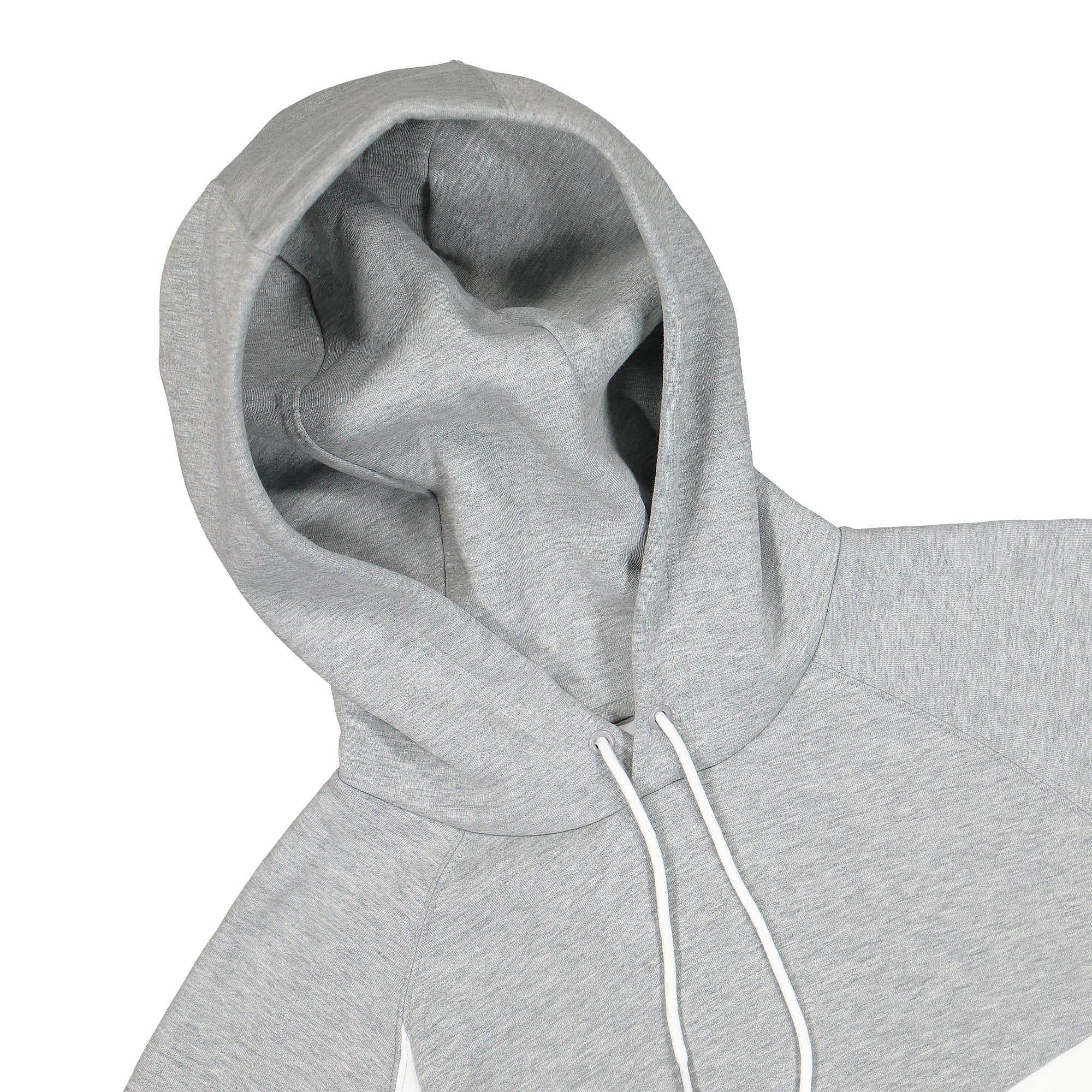 Nike NSW Swoosh Tech Fleece Hoodie Dark Grey Heather / White / White Hoodies Close-up | Overkill