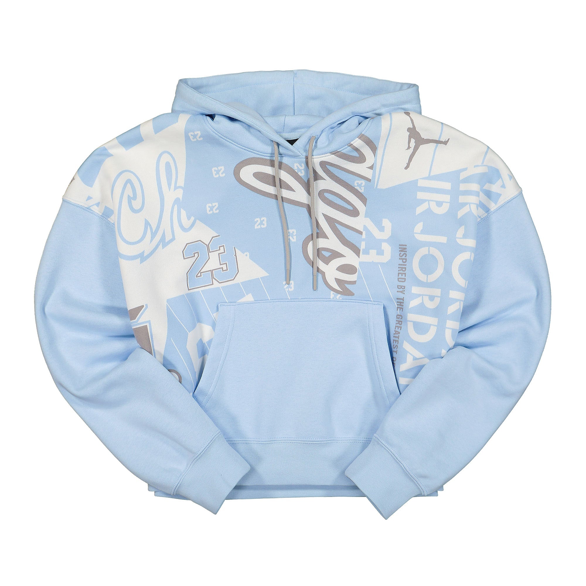 Jordan Wmns Air Jordan Fleece AOP Core Hoodie Celestine Blue / Summit White Hoodies DD9295 438 | Overkill