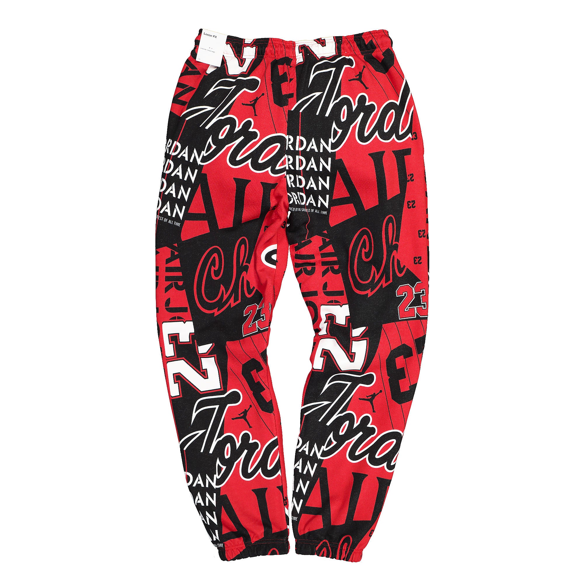 Jordan Wmns Air Jordan Fleece AOP Pant Core Gym Red / White Sweat & Track Pants DD9298 687 | Overkill