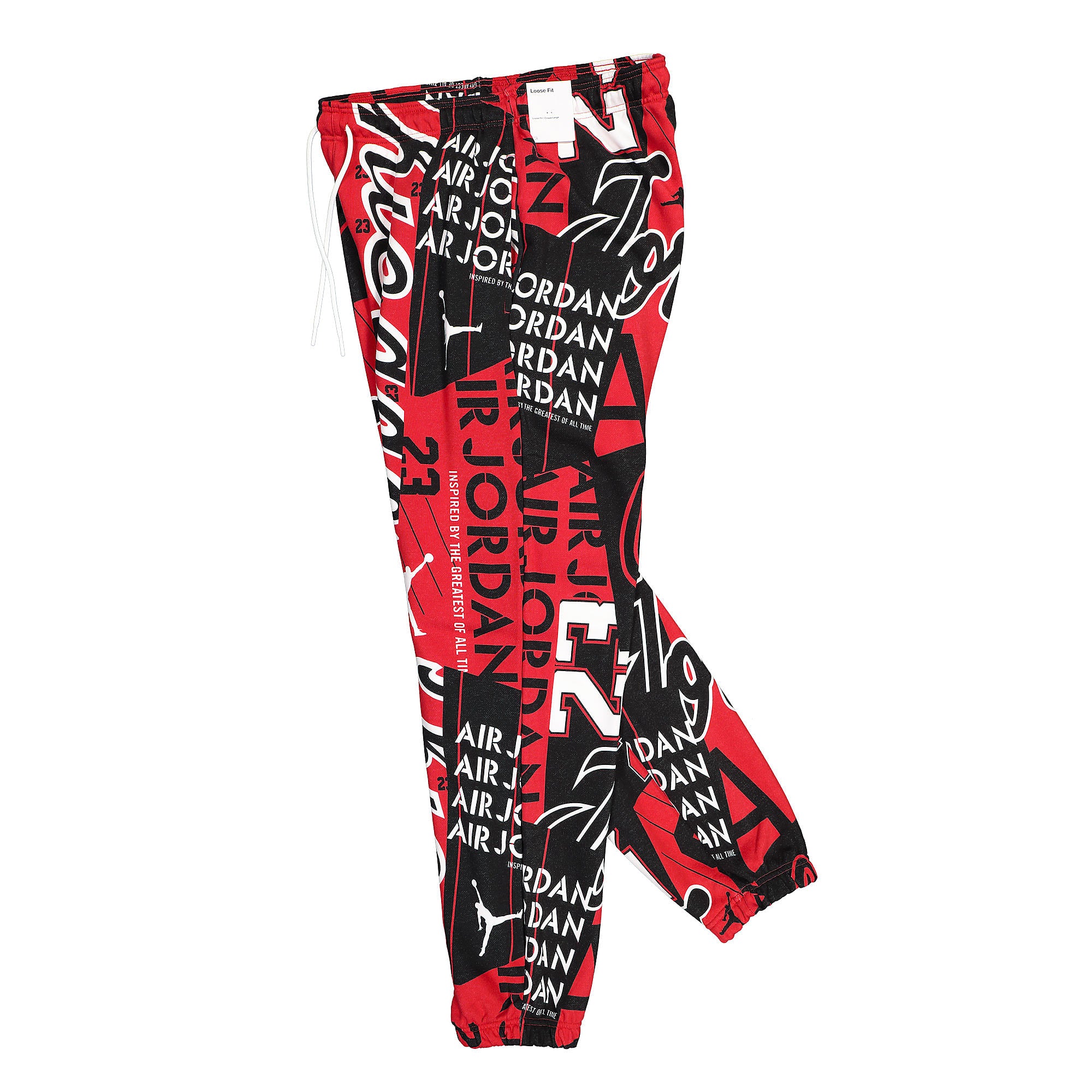 Jordan Wmns Air Jordan Fleece AOP Pant Core Gym Red / White Sweat & Track Pants Close-up | Overkill