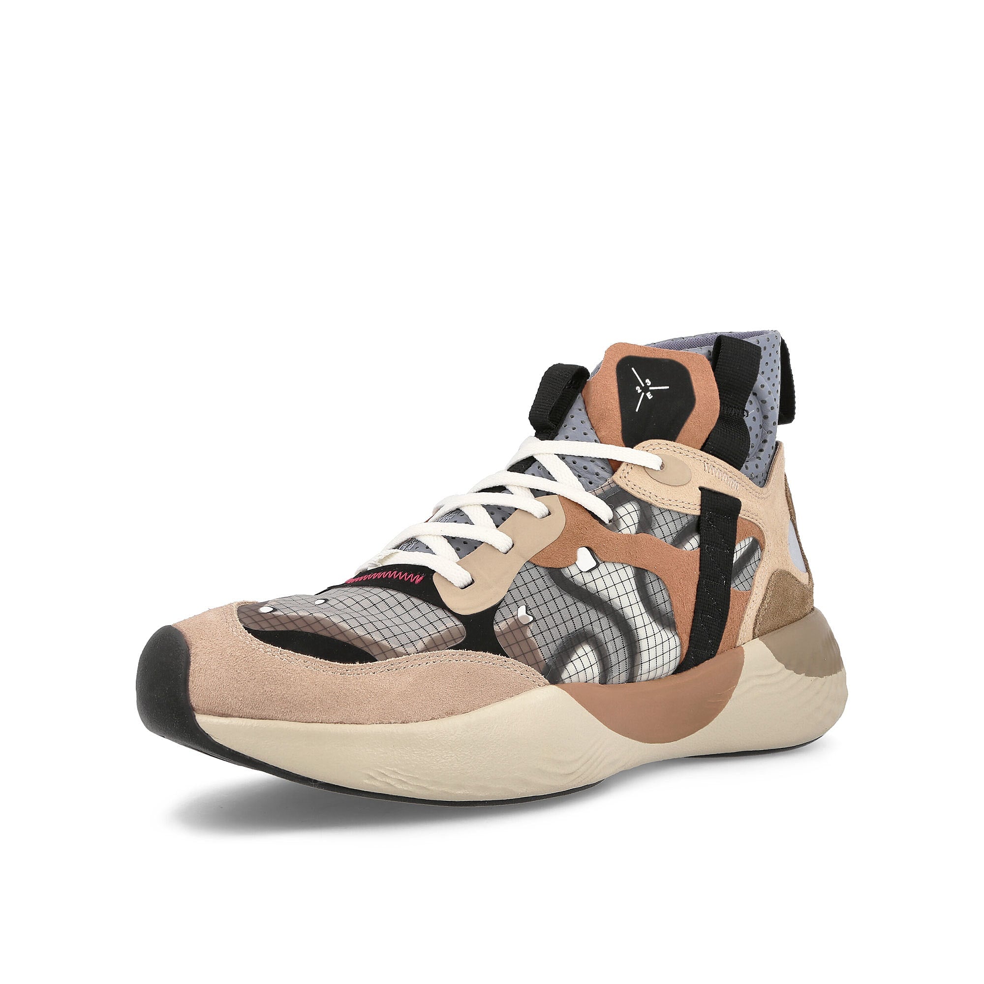 Jordan Air Jordan Delta 3 SP Hemp /Sail - Dark Driftwood - Rattan High Top Sneakers Close Up | Overkill