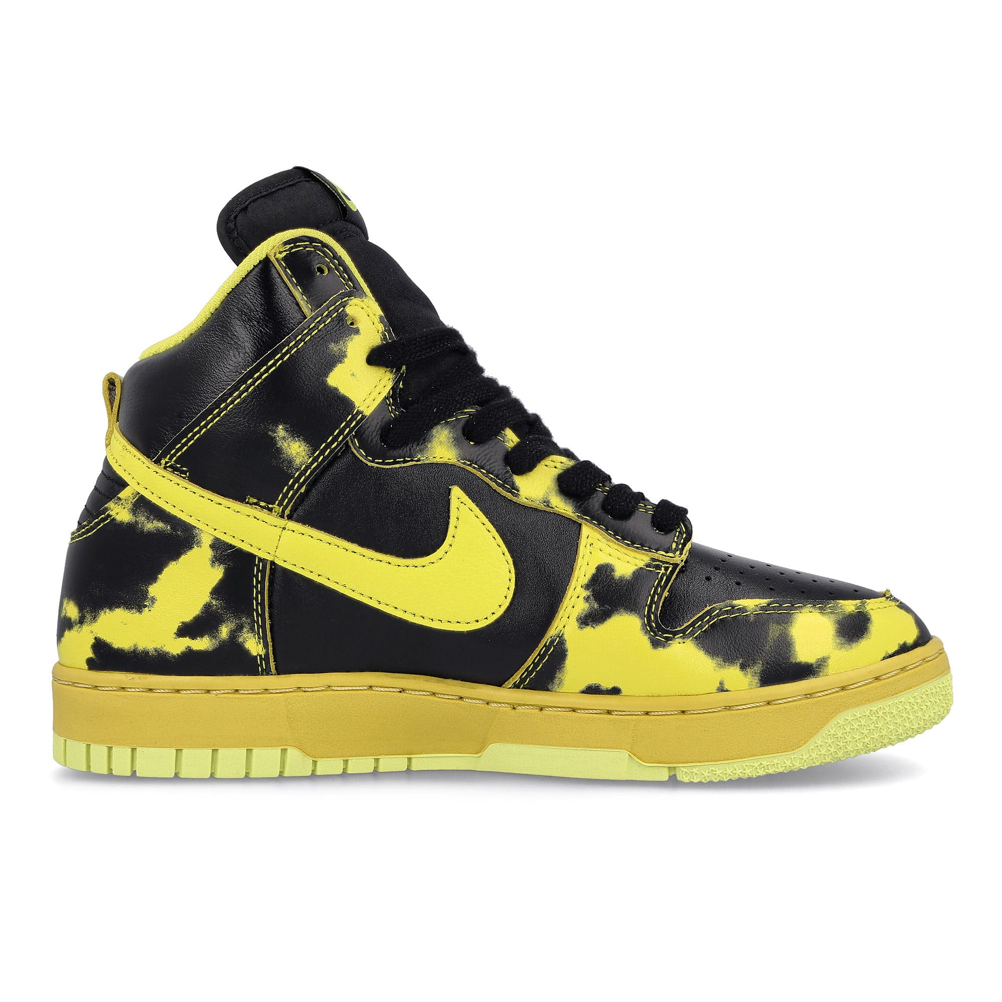 Nike dunk high 1985 sp Black-Yellow Strike - Saturn Gold High Top Sneakers Silhouette | Overkill