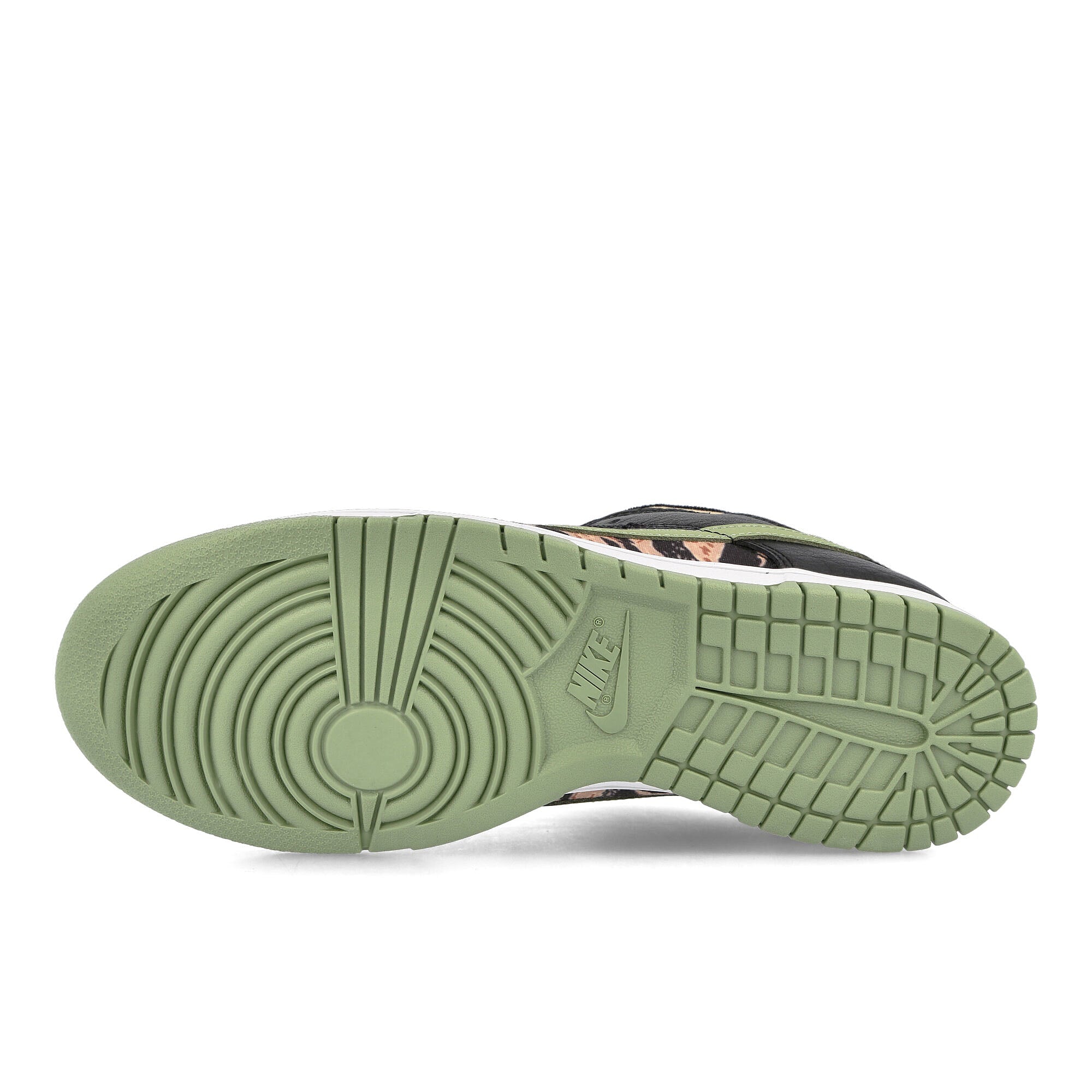 Nike dunk low se Black / Oil Green - White - Total Orange Detail view 2 | Overkill