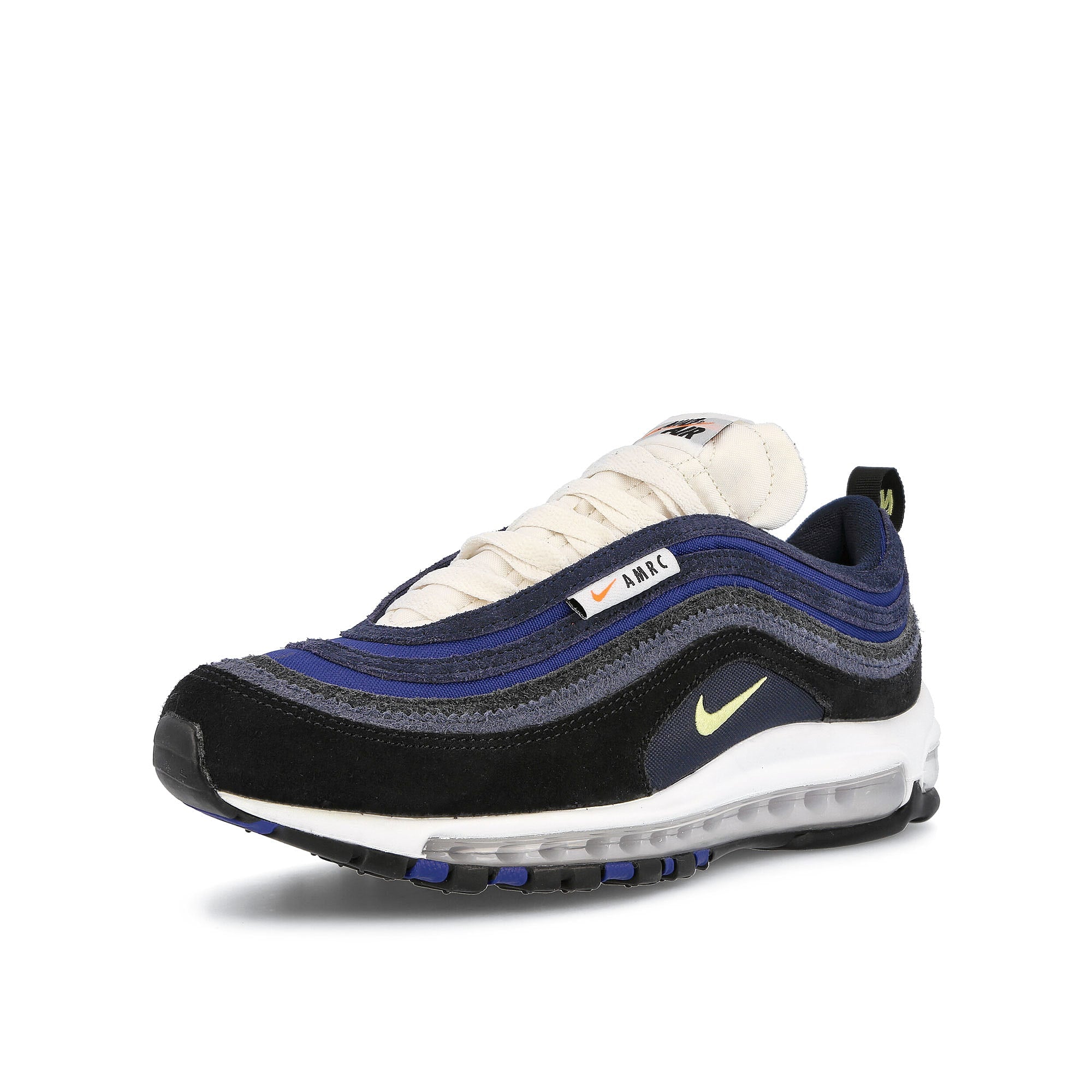 Nike air max 97 se Black-Light Zitron - Deep Royal Blue - Obsidian Sneakers Close Up | Overkill