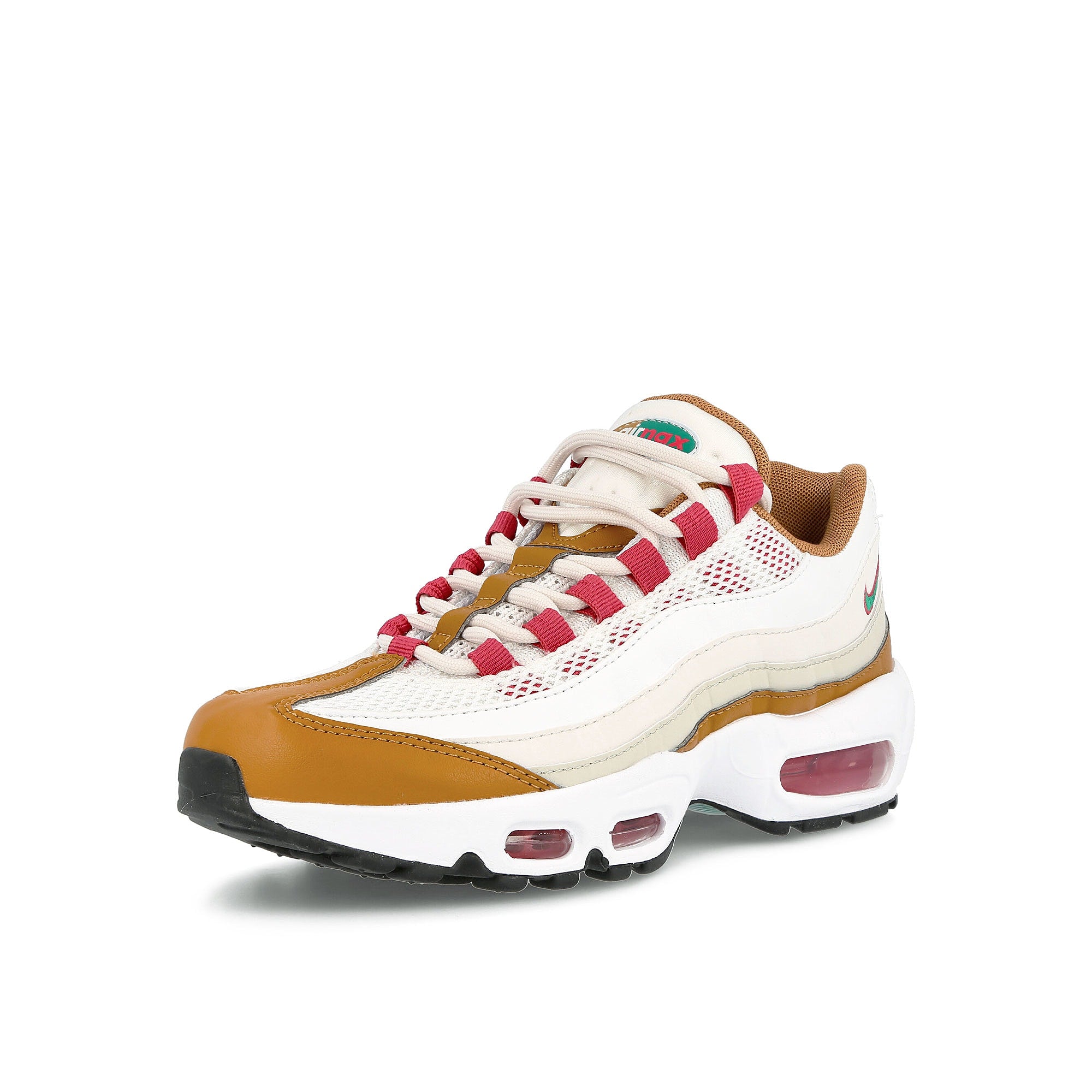 Nike wmns air max 95 Summit White-Green Noise - Wheat - Phantom Sneakers Close Up | Overkill