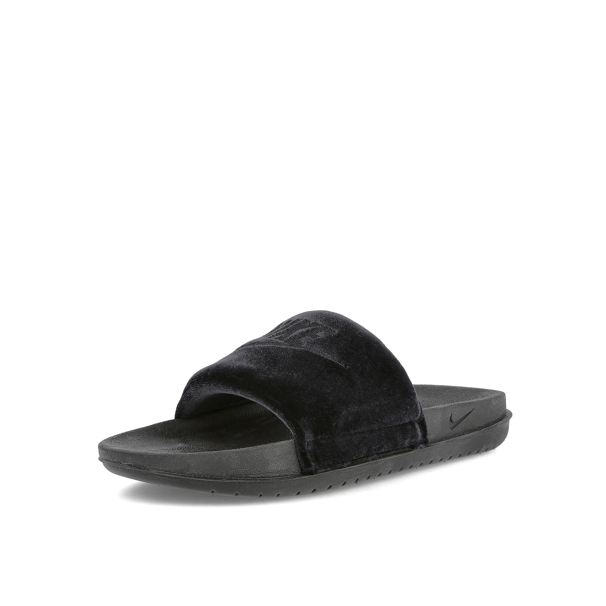 Nike wmns offcourt slide se Black-Black - Black Slides, Sandals & Slippers Close Up | Overkill