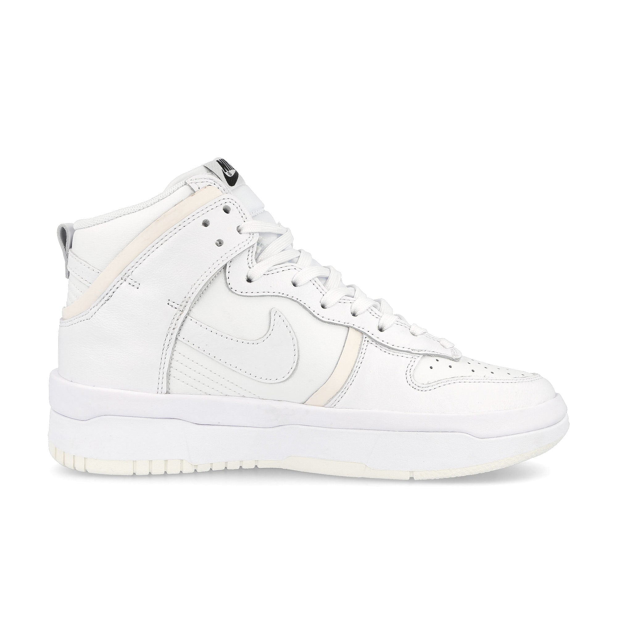 Nike wmns dunk high rebel Summit White-White - Sail - Black High Top Sneakers Silhouette | Overkill