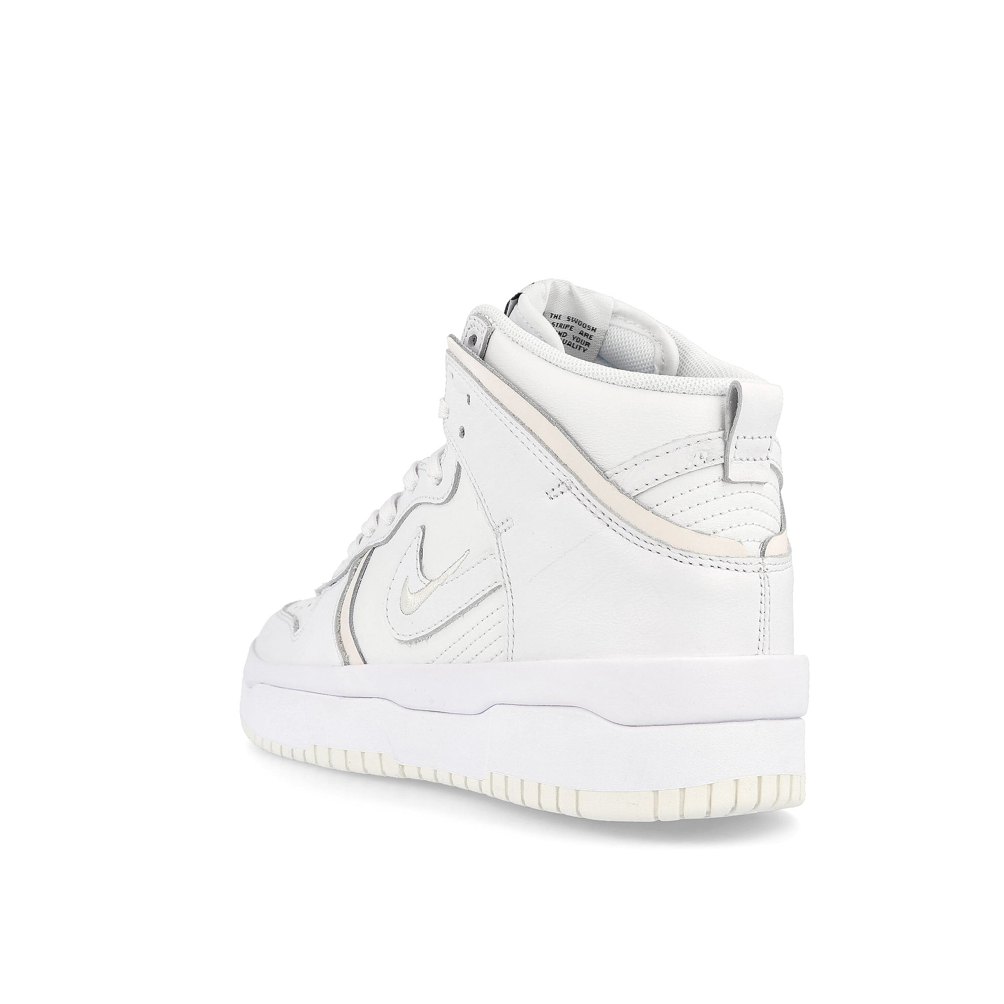 Nike wmns dunk high rebel Summit White-White - Sail - Black High Top Sneakers Material | Overkill