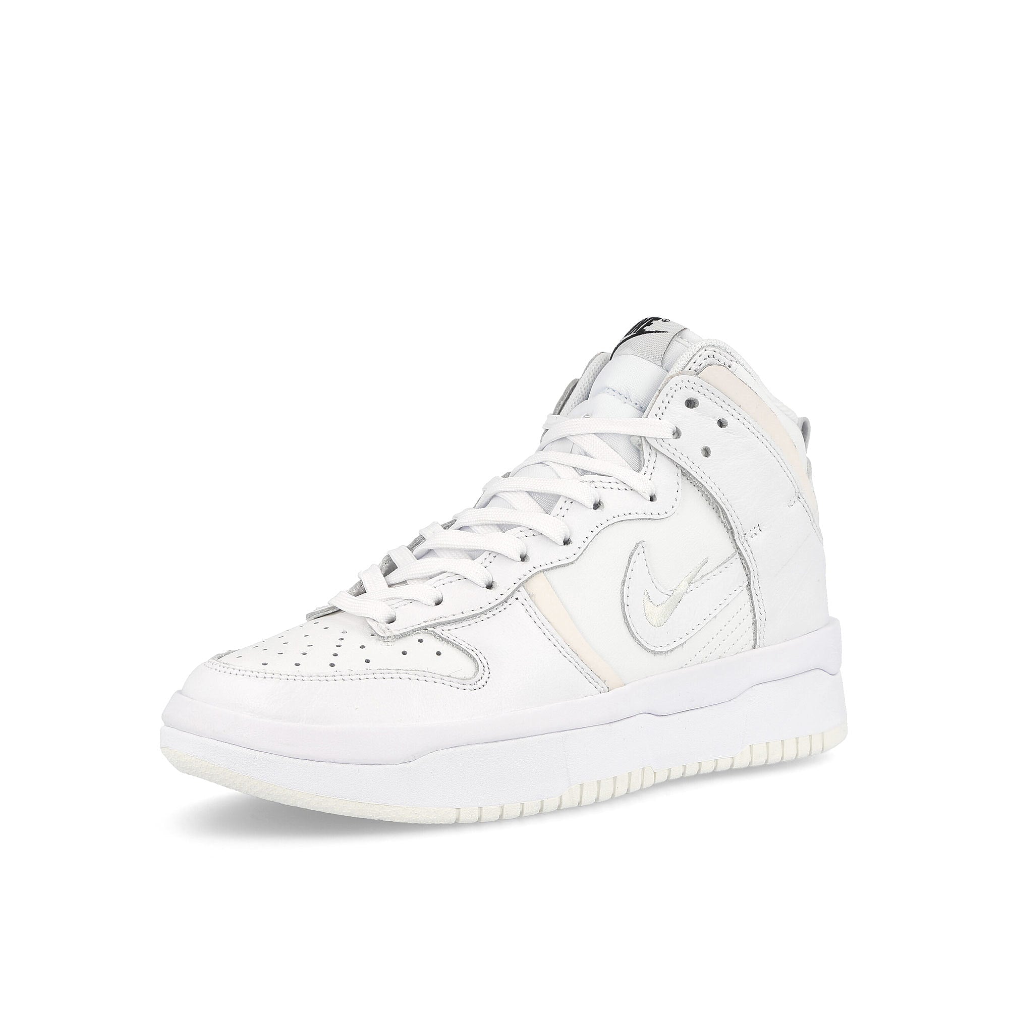 Nike wmns dunk high rebel Summit White-White - Sail - Black High Top Sneakers Close Up | Overkill